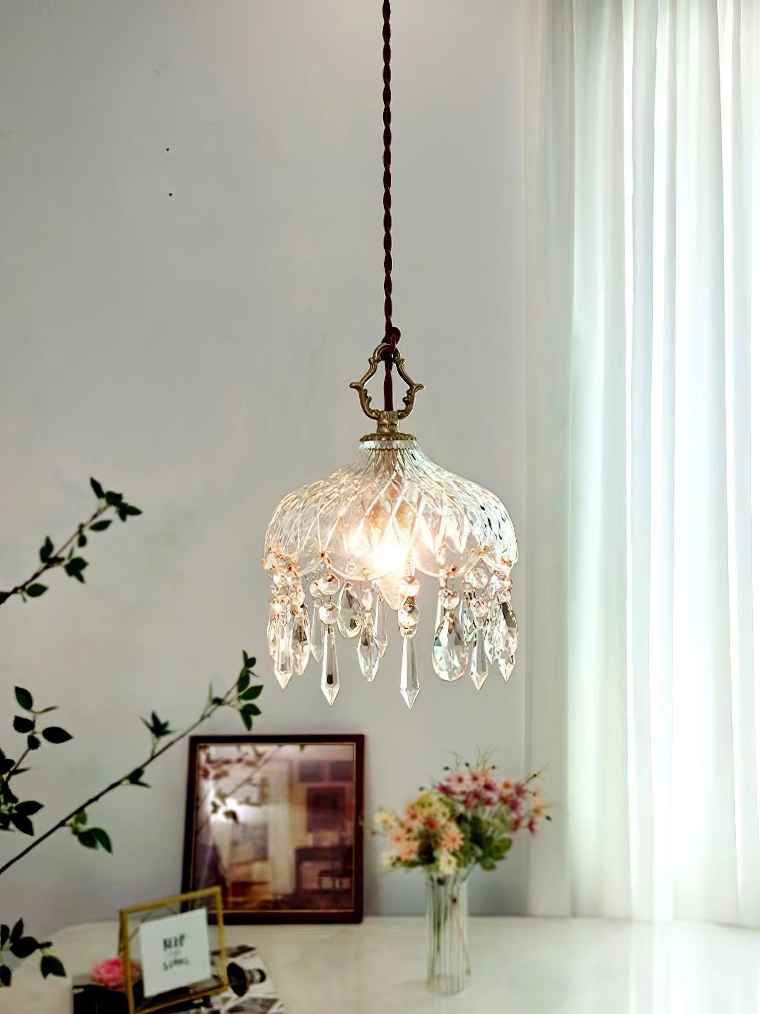 Moka Crystal Vintage Pendant Lamp-Neutral Decor