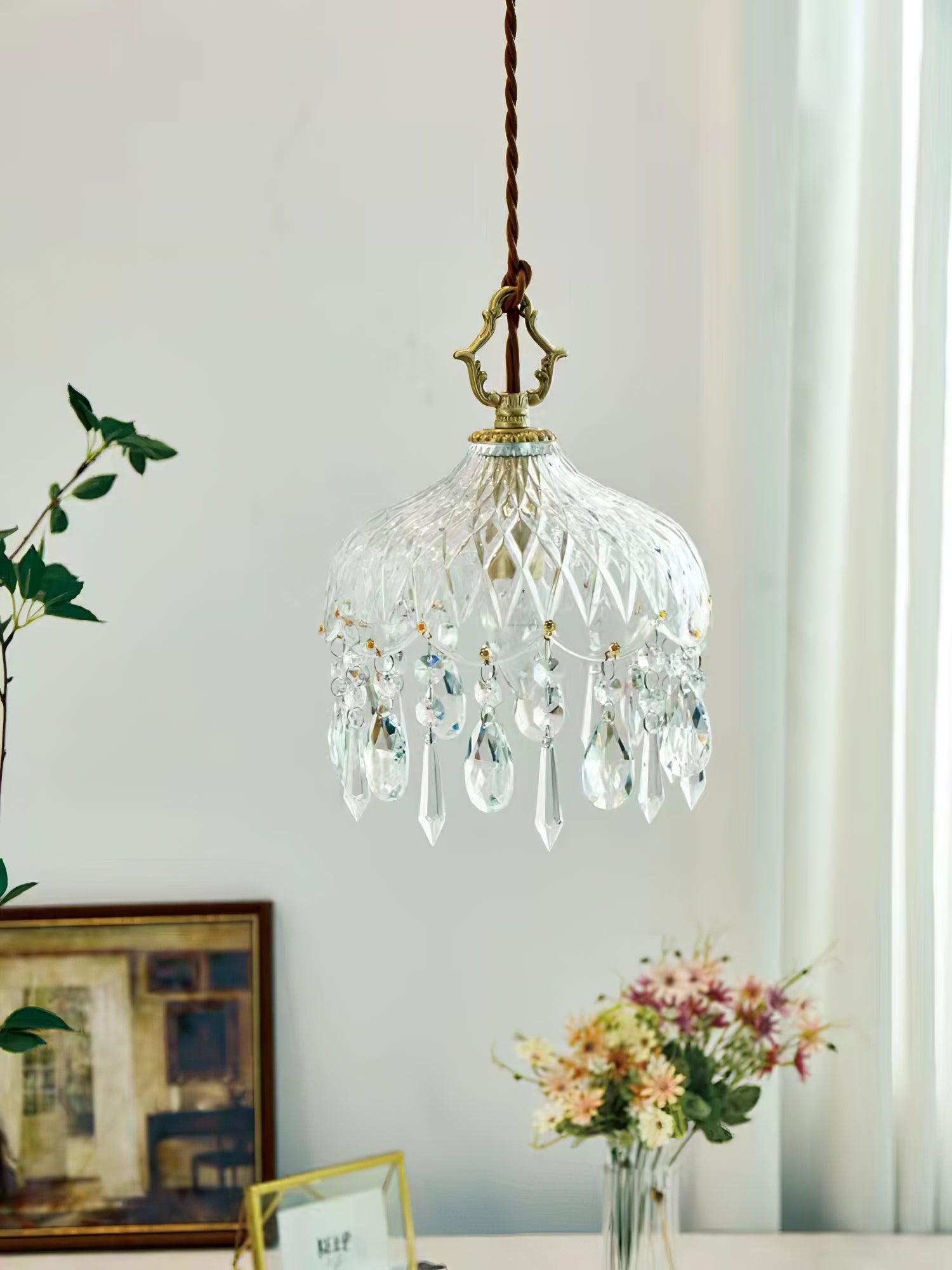 Moka Crystal Vintage Pendant Lamp-Neutral Decor