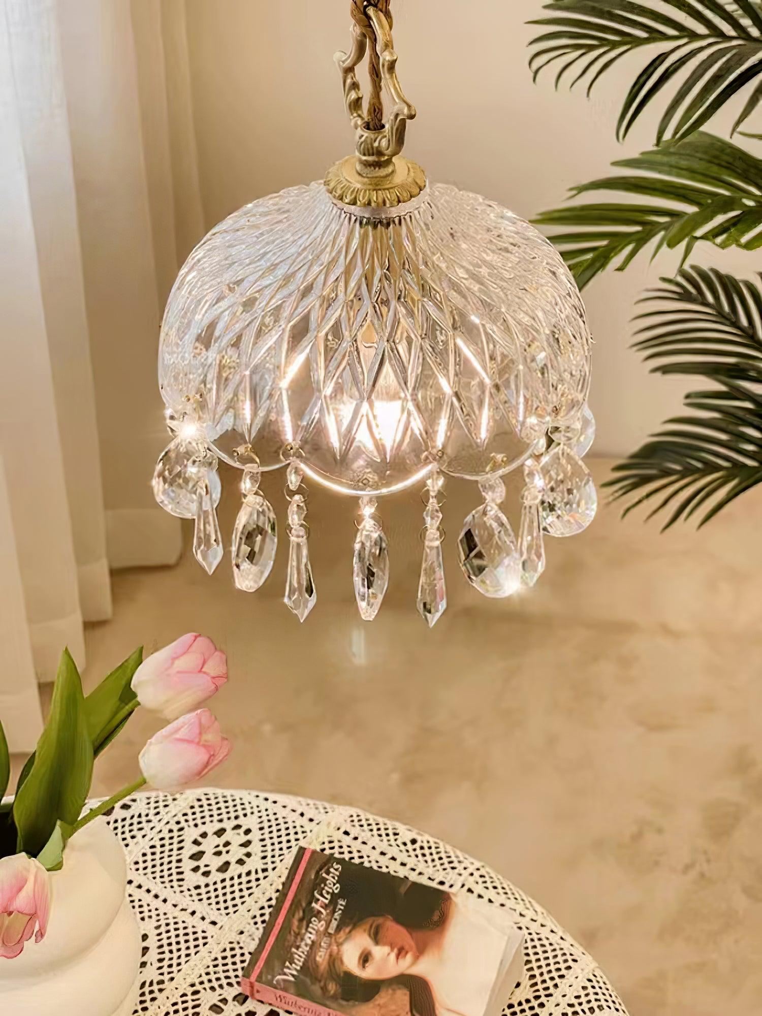 Moka Crystal Vintage Pendant Lamp-Neutral Decor