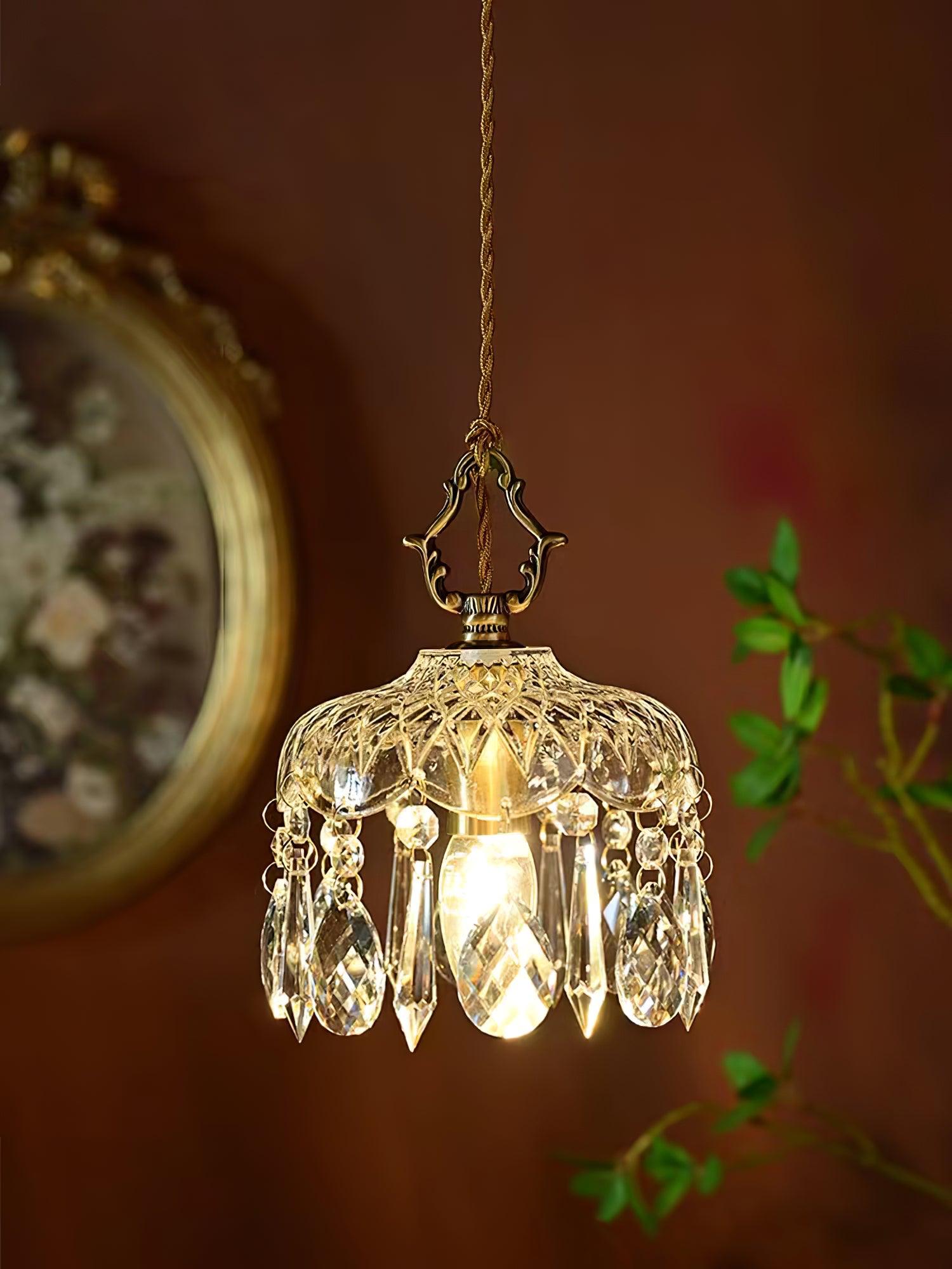 Moka Crystal Vintage Pendant Lamp-Neutral Decor
