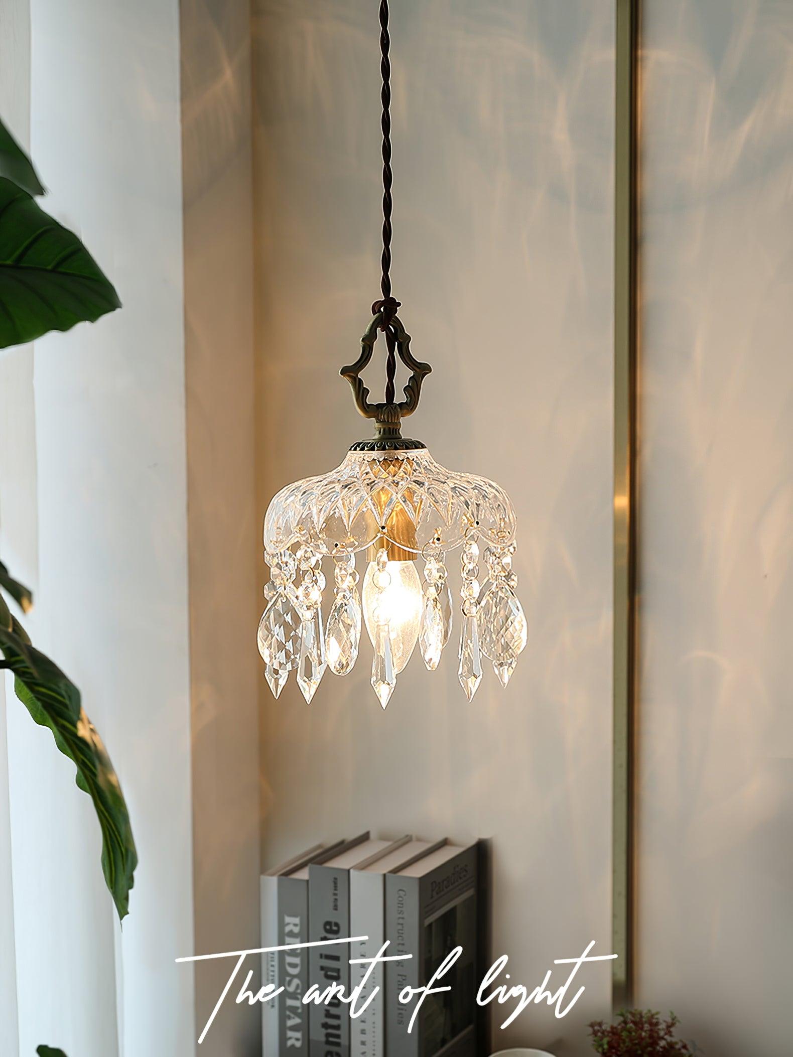 Moka Crystal Vintage Pendant Lamp-Neutral Decor