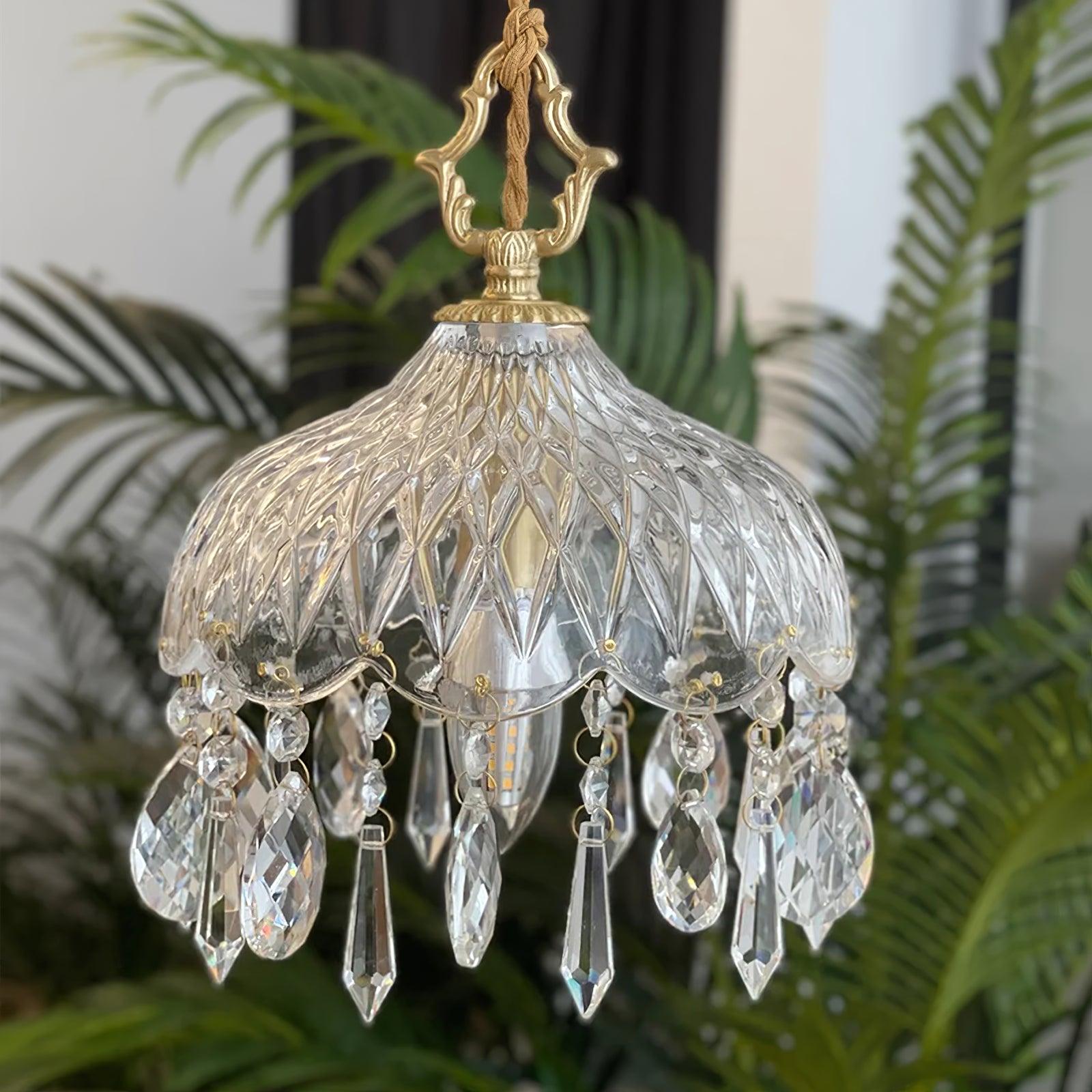 Moka Crystal Vintage Pendant Lamp-Neutral Decor