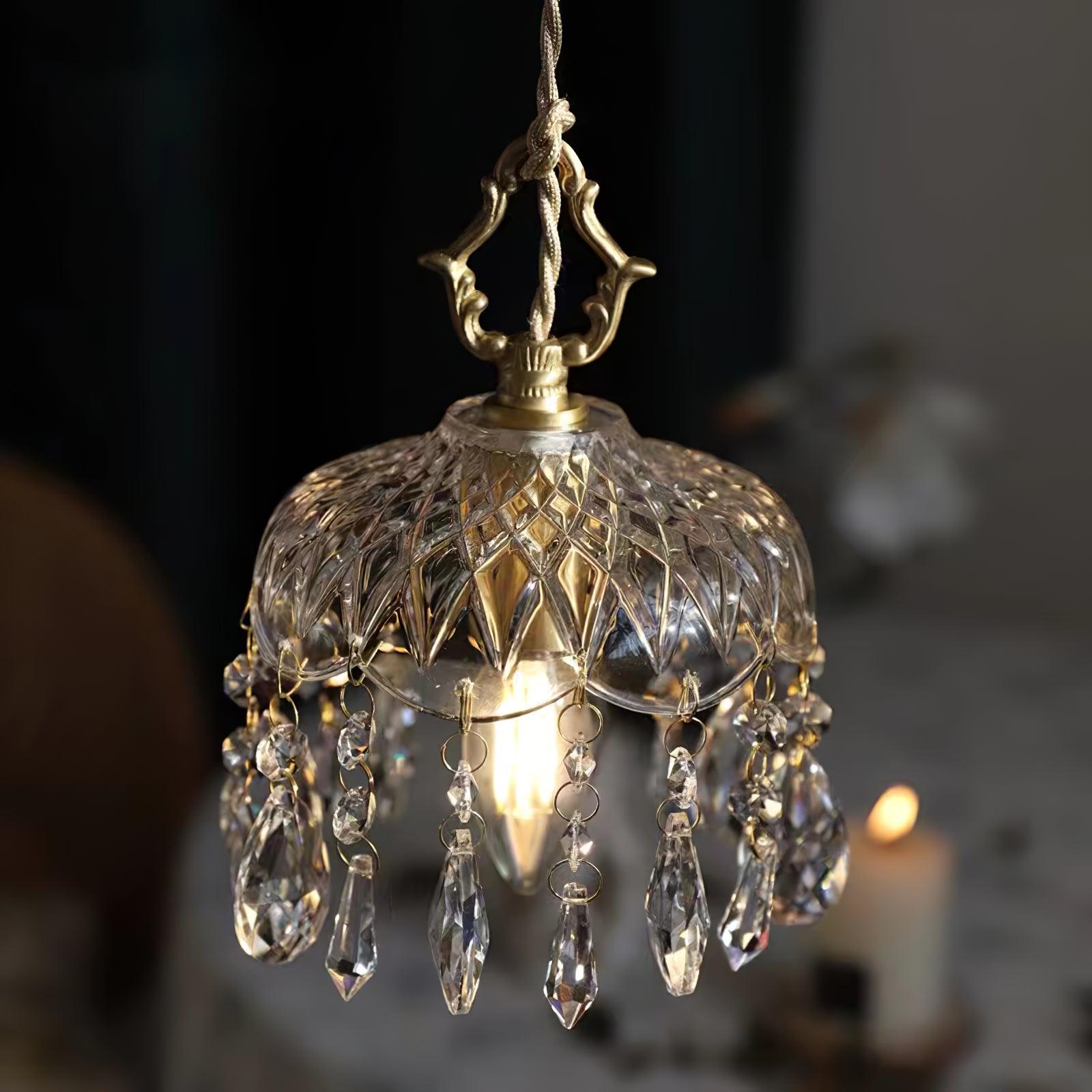 Moka Crystal Vintage Pendant Lamp-Neutral Decor