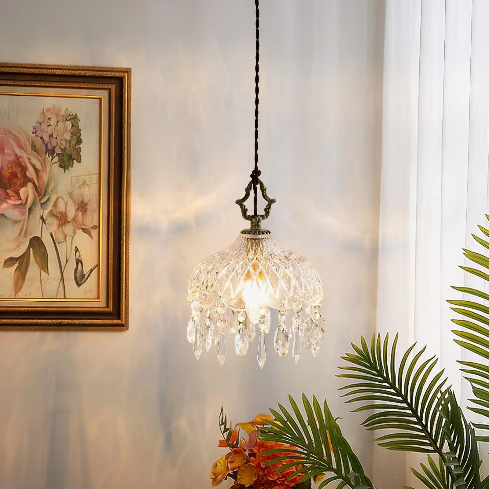 Moka Crystal Vintage Pendant Lamp-Neutral Decor