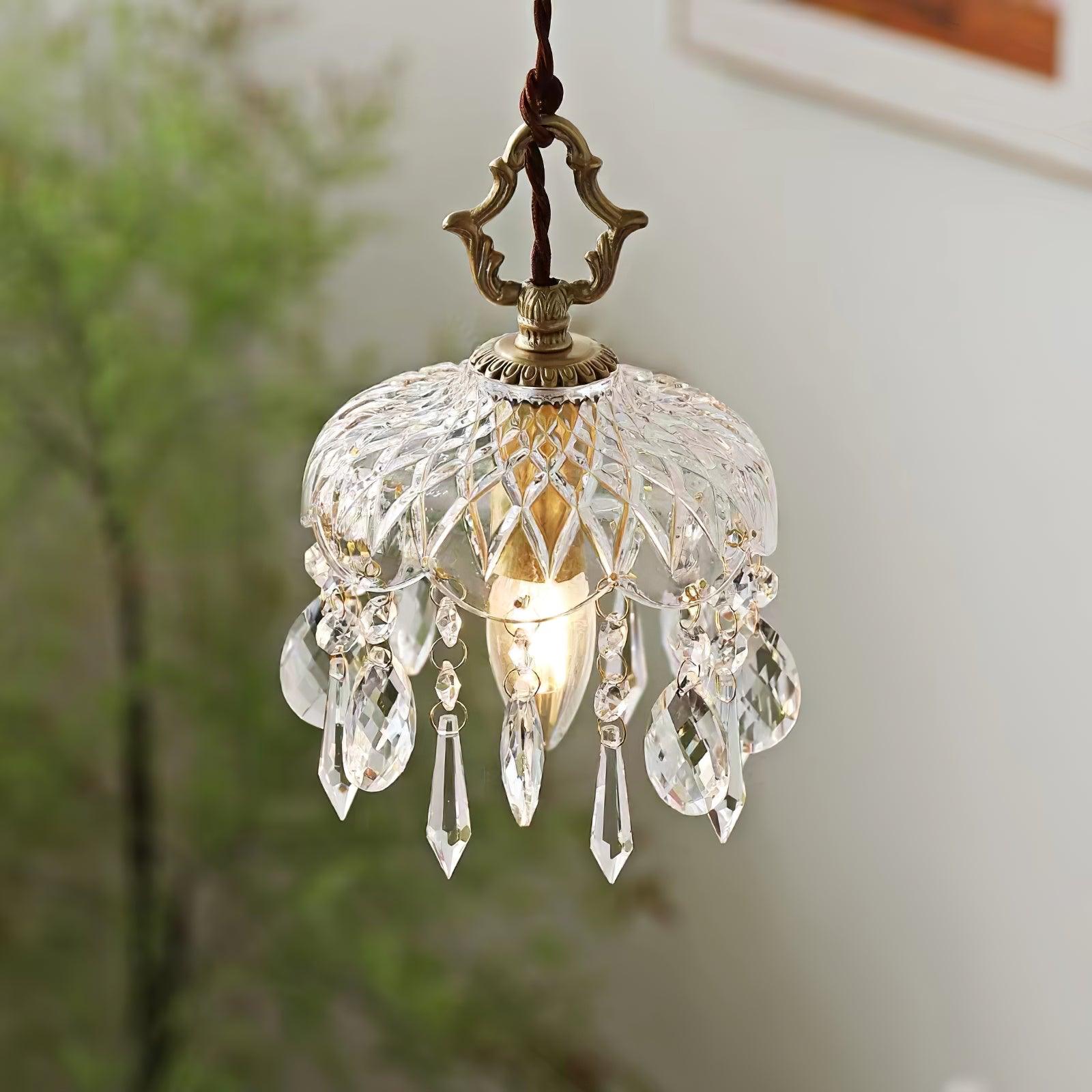 Moka Crystal Vintage Pendant Lamp-Neutral Decor