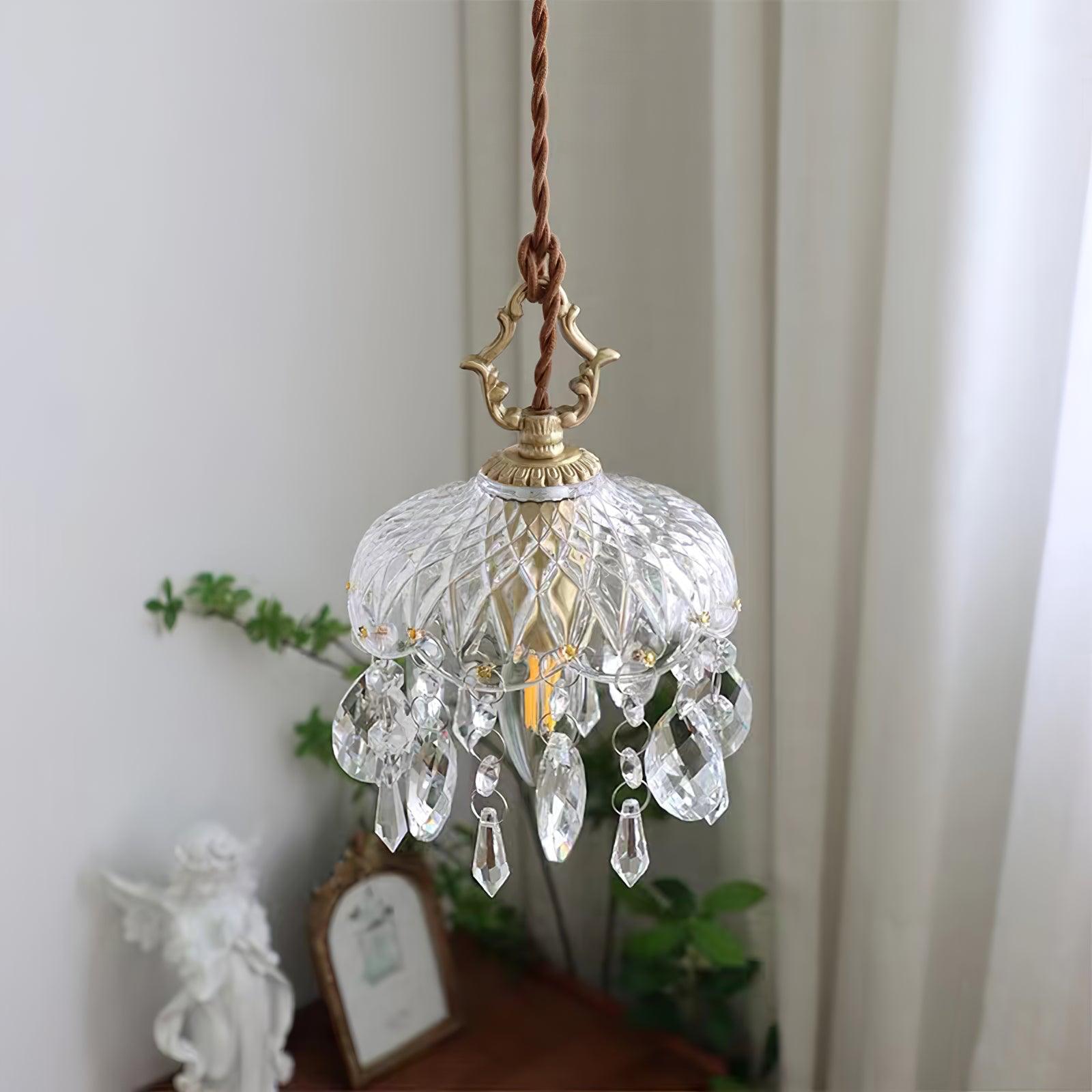 Moka Crystal Vintage Pendant Lamp-Neutral Decor
