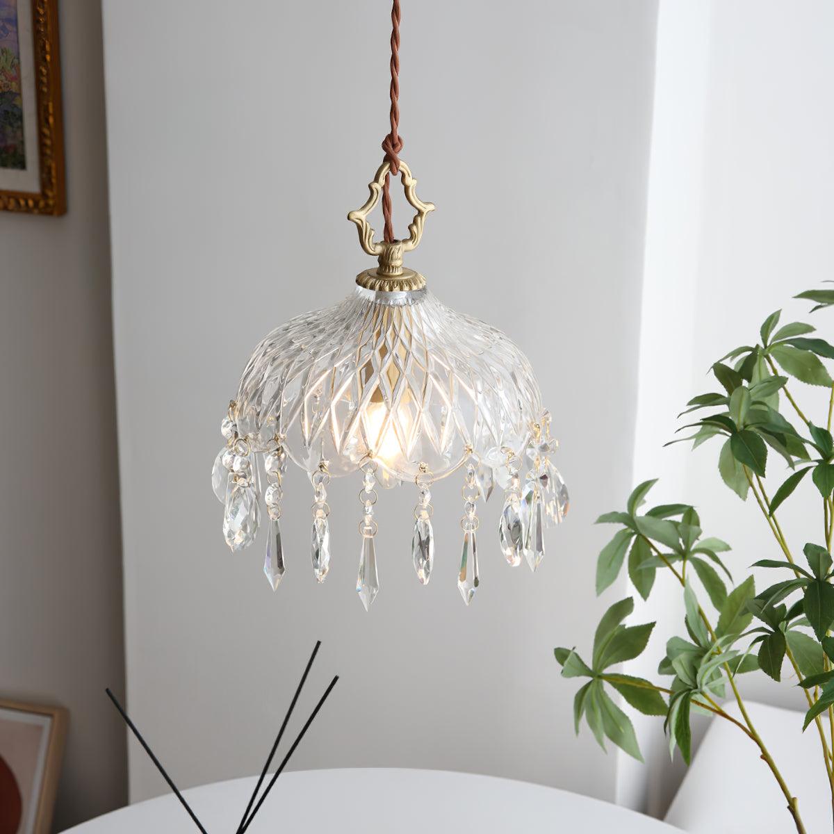 Moka Crystal Vintage Pendant Lamp-Neutral Decor