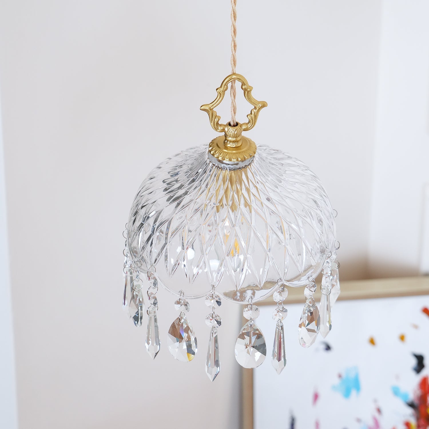Moka Crystal Vintage Pendant Lamp-Neutral Decor