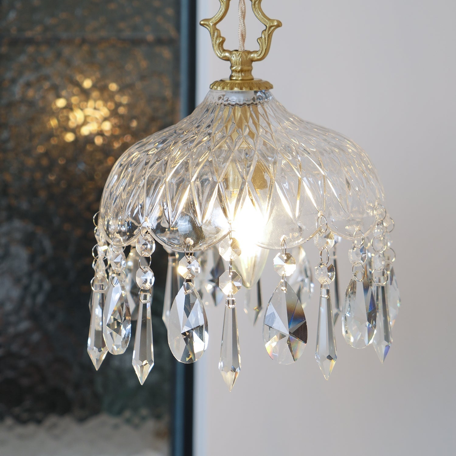 Moka Crystal Vintage Pendant Lamp-Neutral Decor