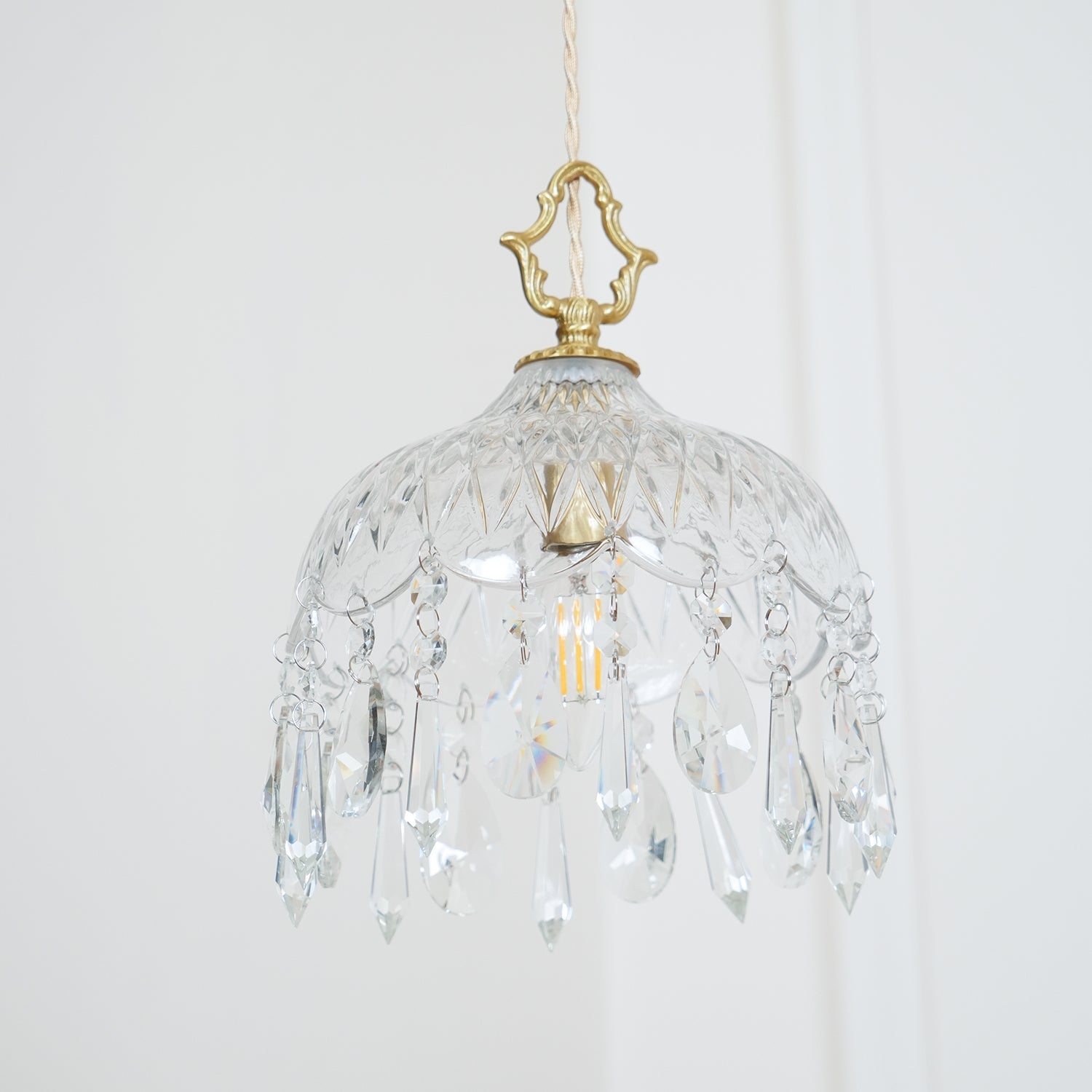 Moka Crystal Vintage Pendant Lamp-Neutral Decor