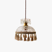 Devel Brass Glass Luxurious Pendant Light-Neutral Decor