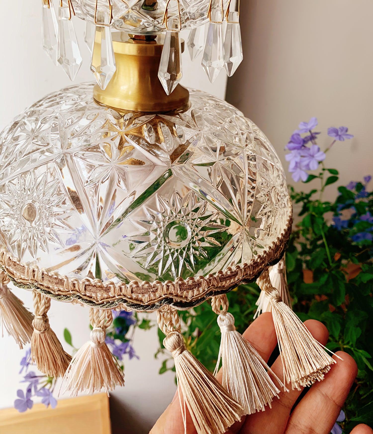 Devel Brass Glass Luxurious Pendant Light-Neutral Decor