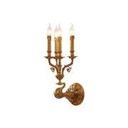 Brad Palace Wall Lamp in a brass finish.