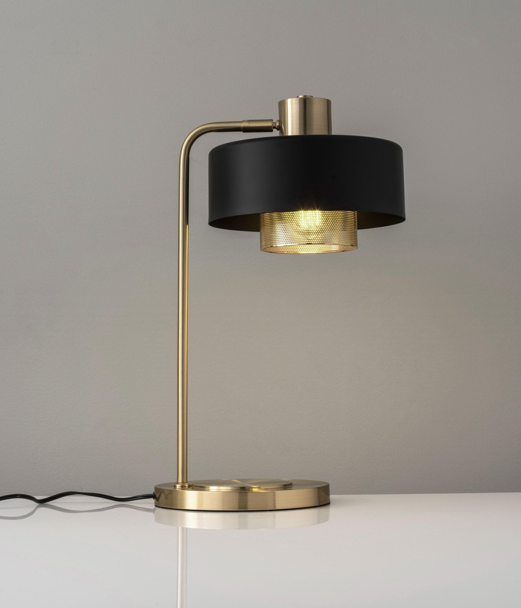Bronze Contemporary Table Lamp-Neutral Decor
