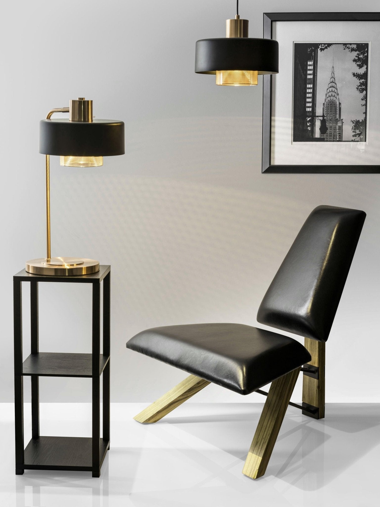Bronze Contemporary Table Lamp-Neutral Decor