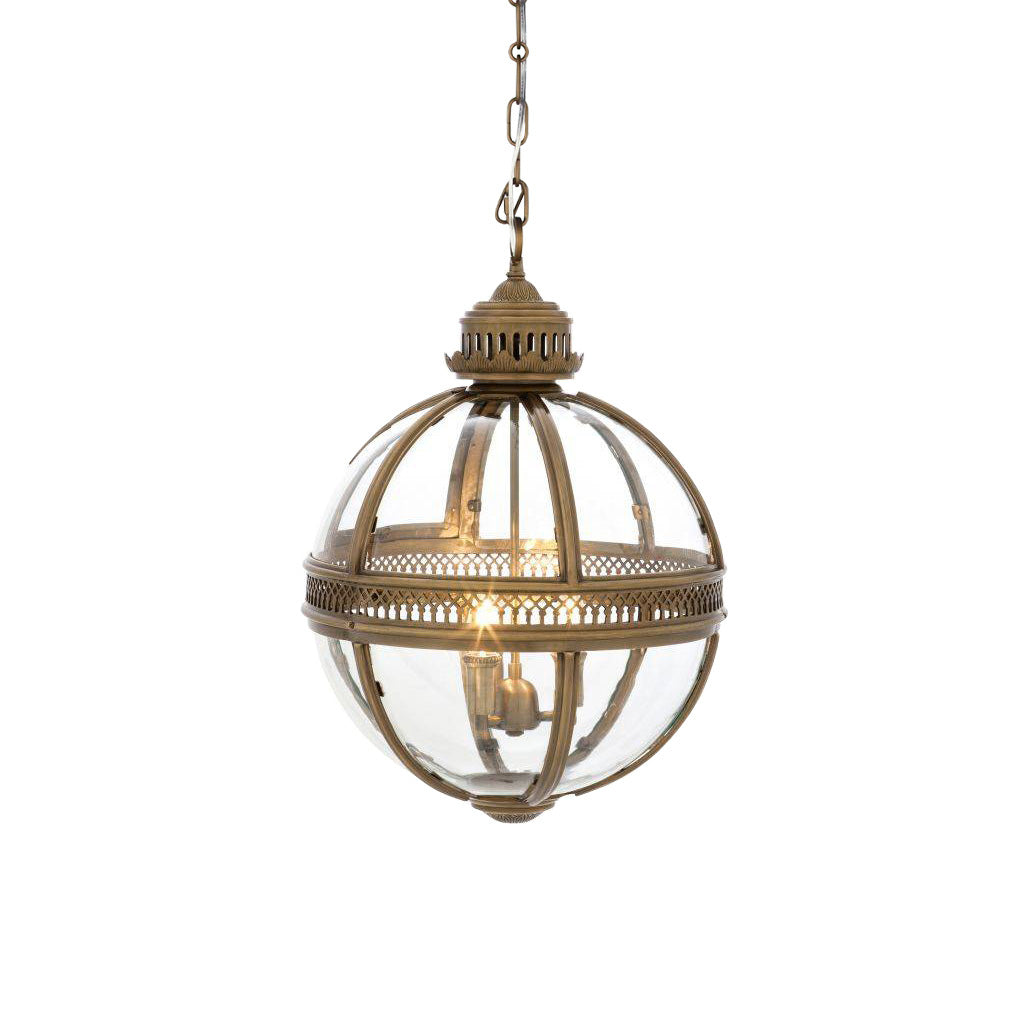 Svelte Vintage Industrial Glass Pendant Light-Neutral Decor