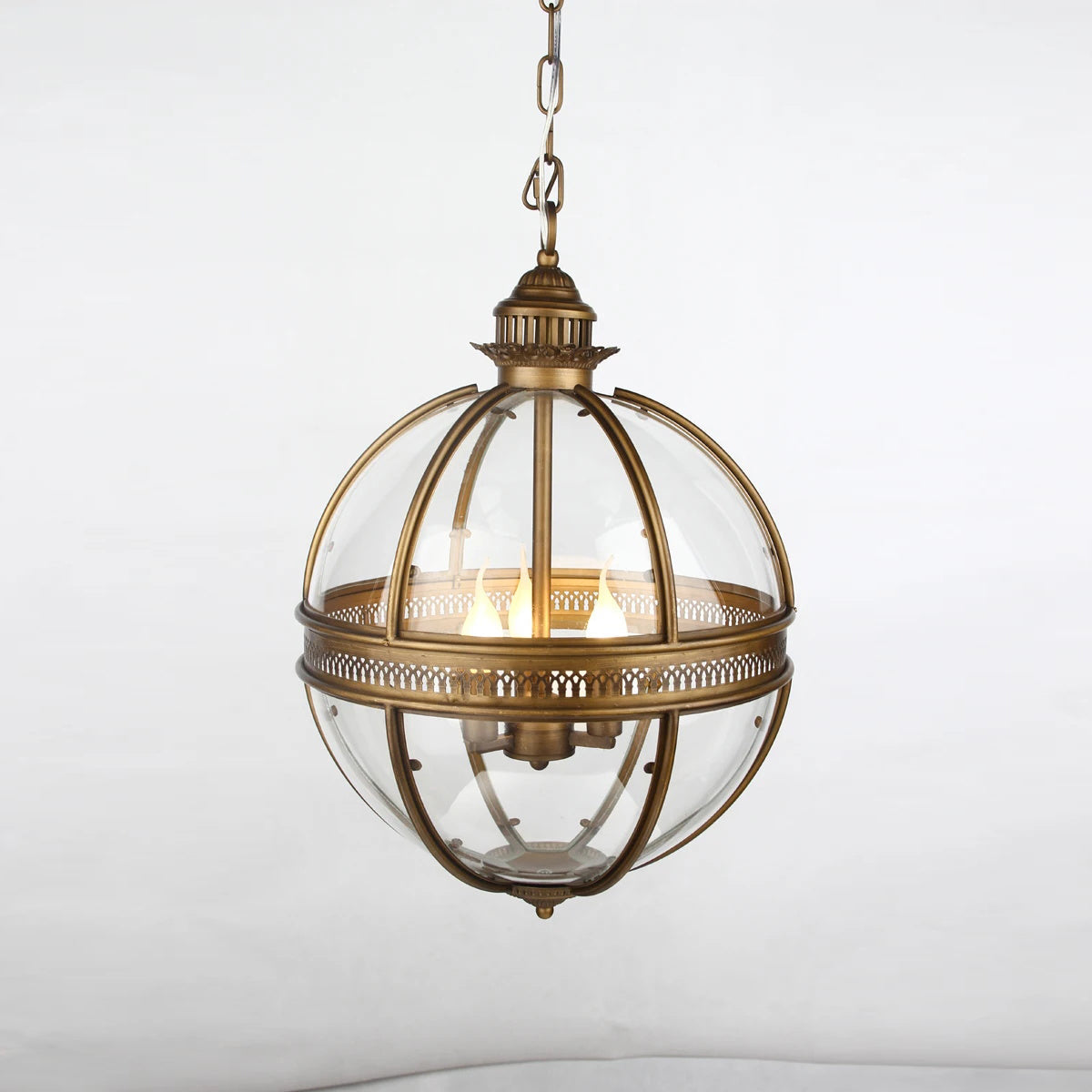 Svelte Vintage Industrial Glass Pendant Light-Neutral Decor