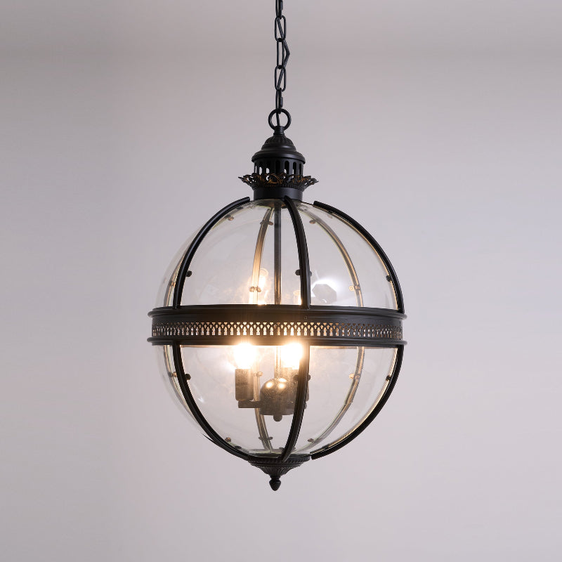 Svelte Vintage Industrial Glass Pendant Light-Neutral Decor