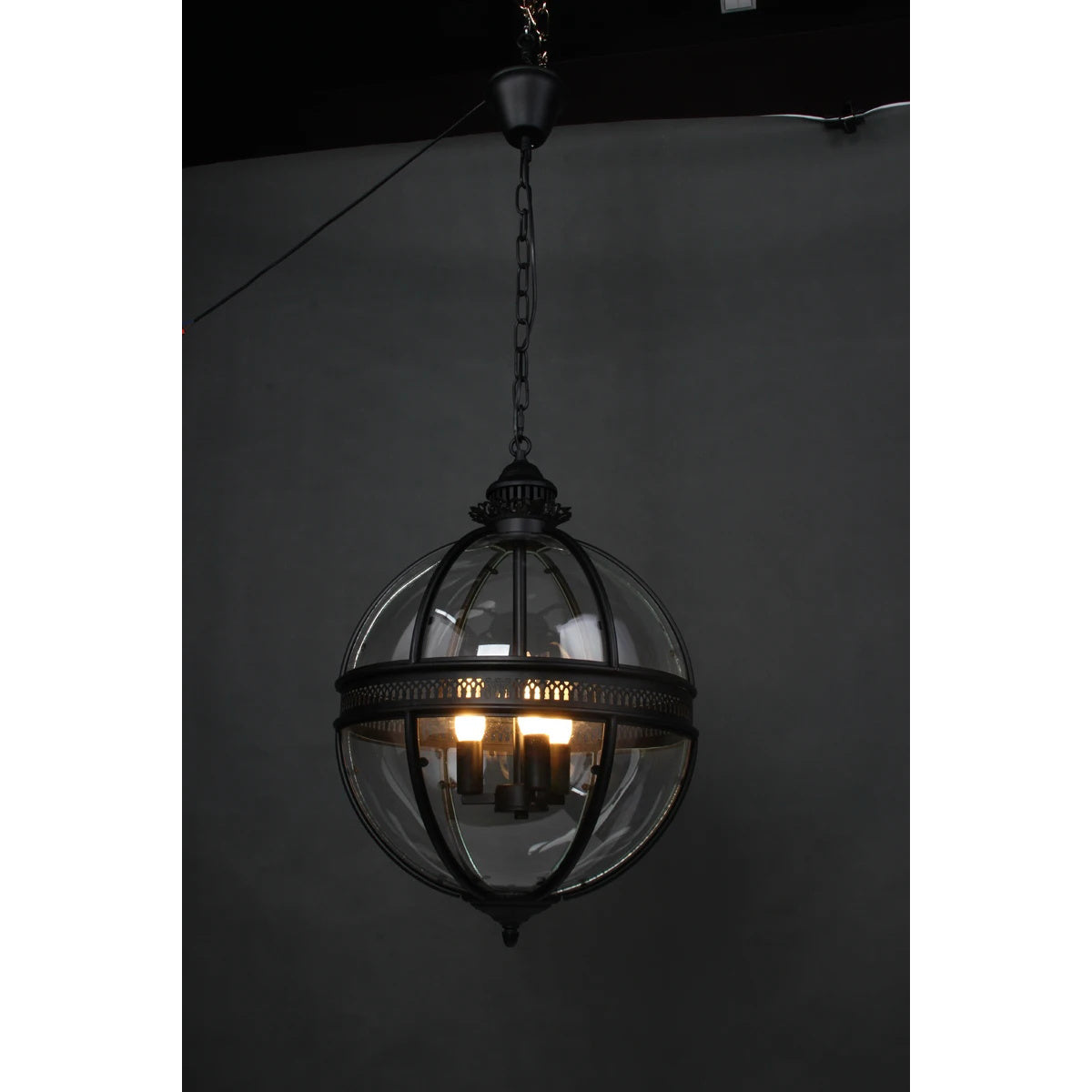 Svelte Vintage Industrial Glass Pendant Light-Neutral Decor
