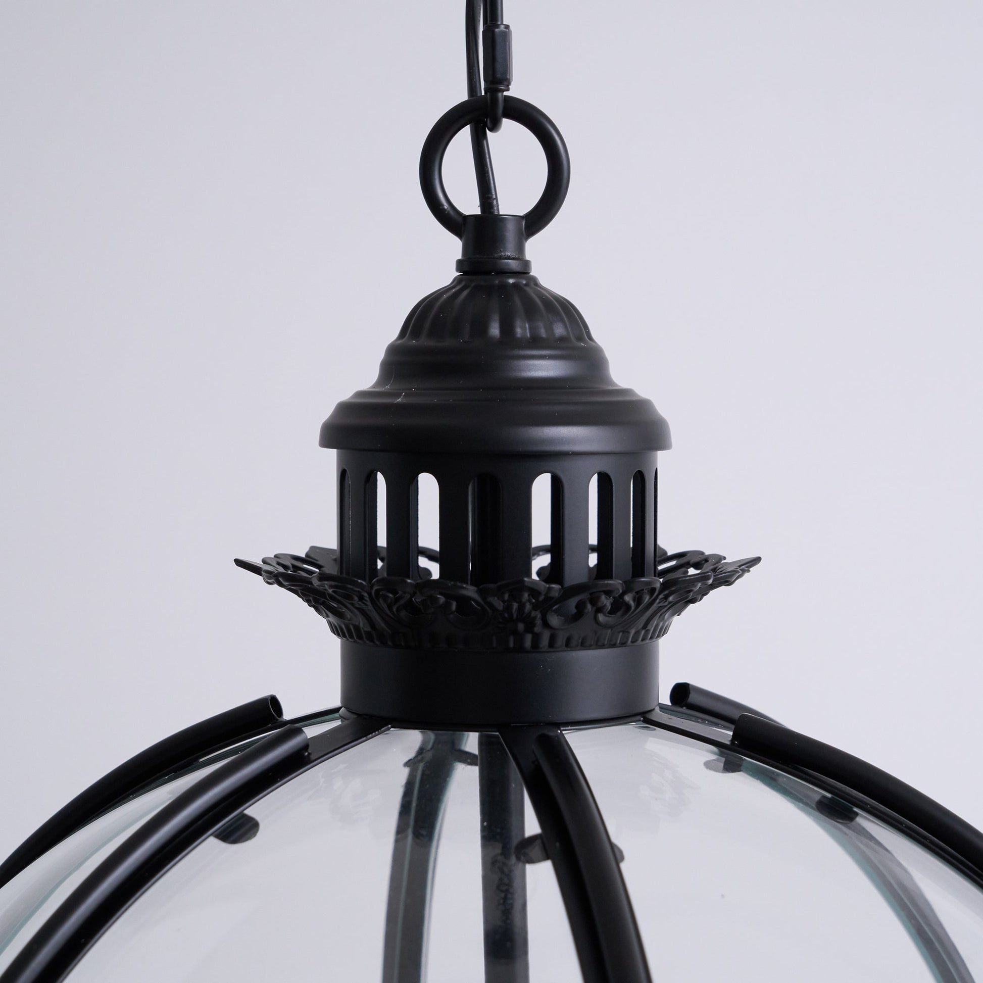 Svelte Vintage Industrial Glass Pendant Light-Neutral Decor