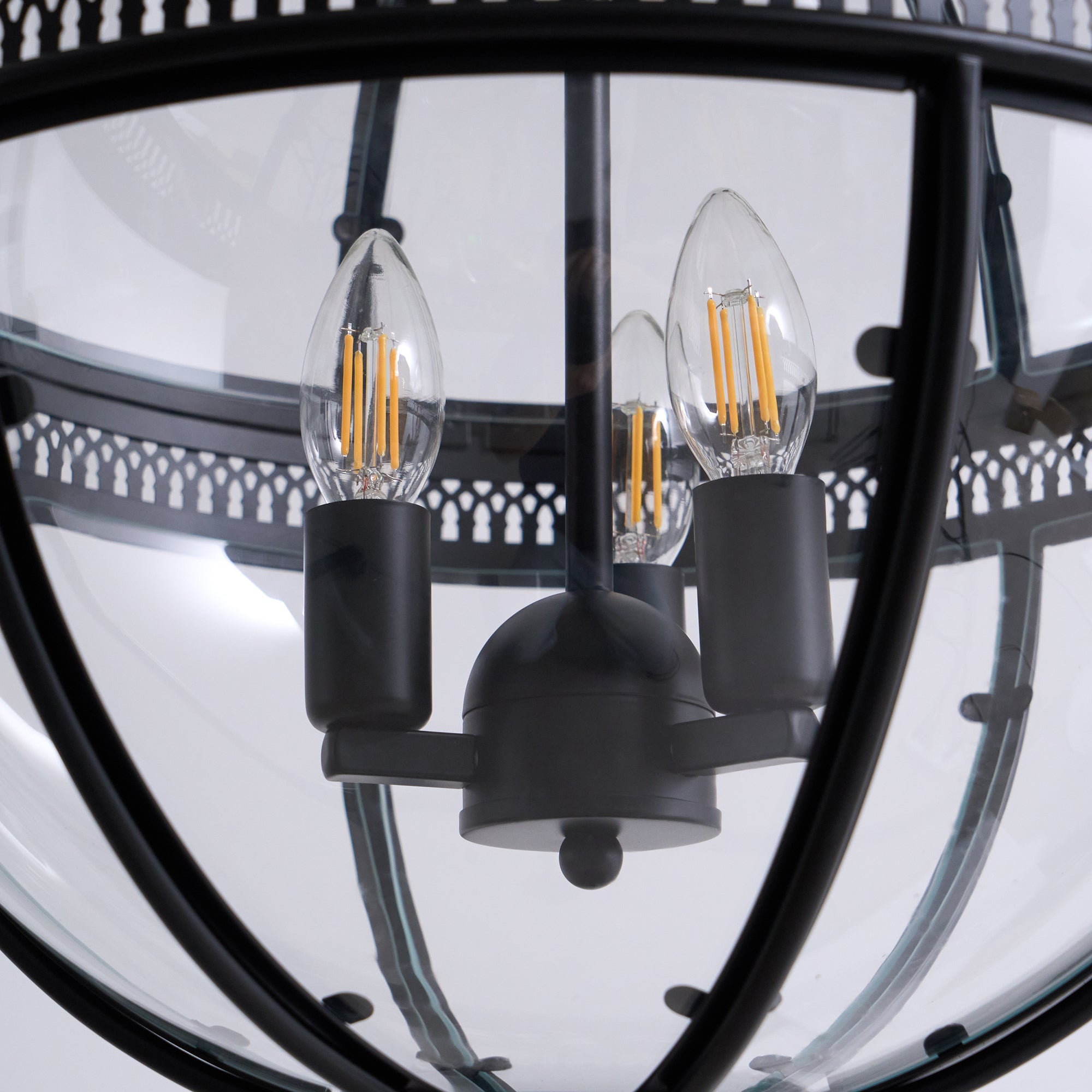Edward Retro Pendant Light Glass