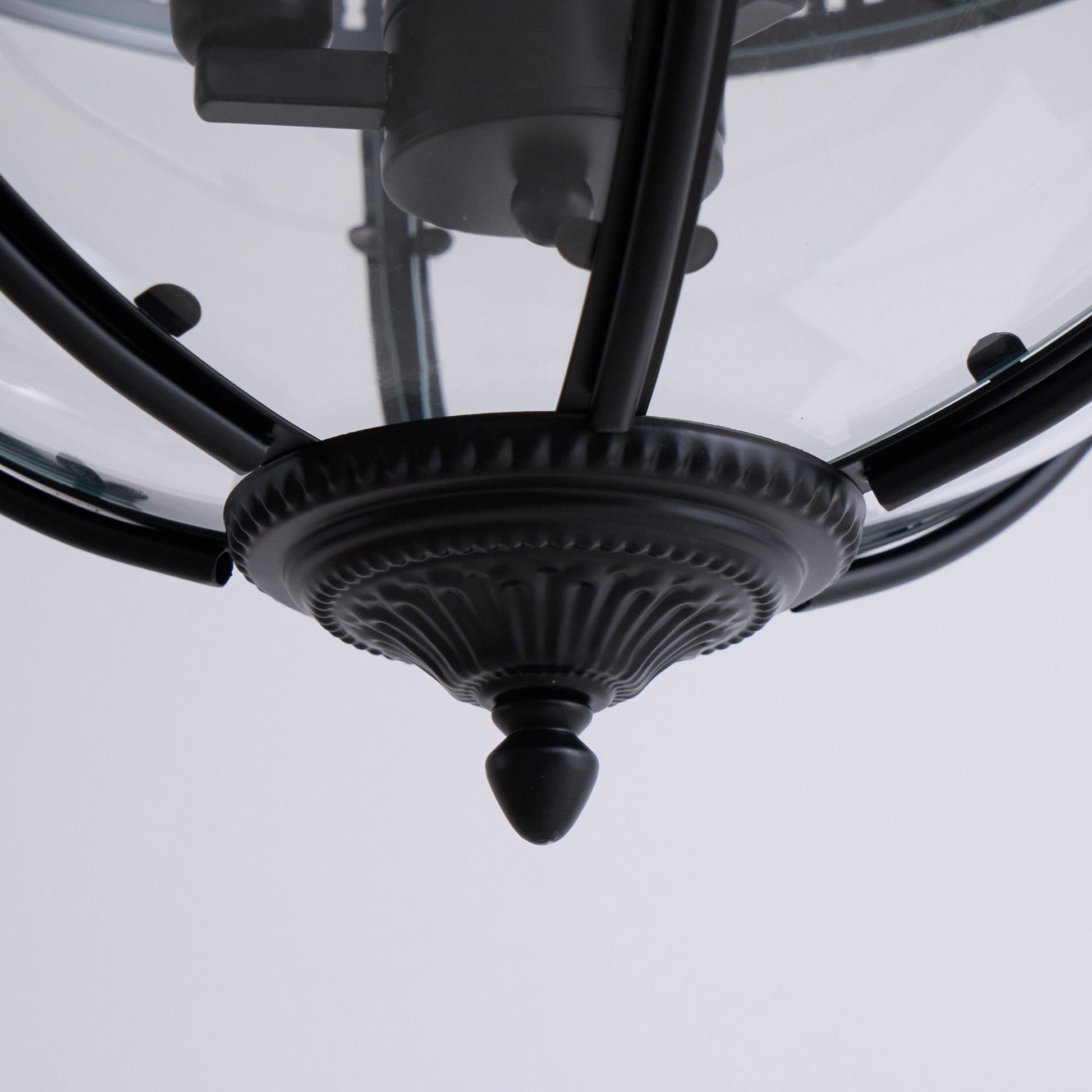 Svelte Vintage Industrial Glass Pendant Light-Neutral Decor