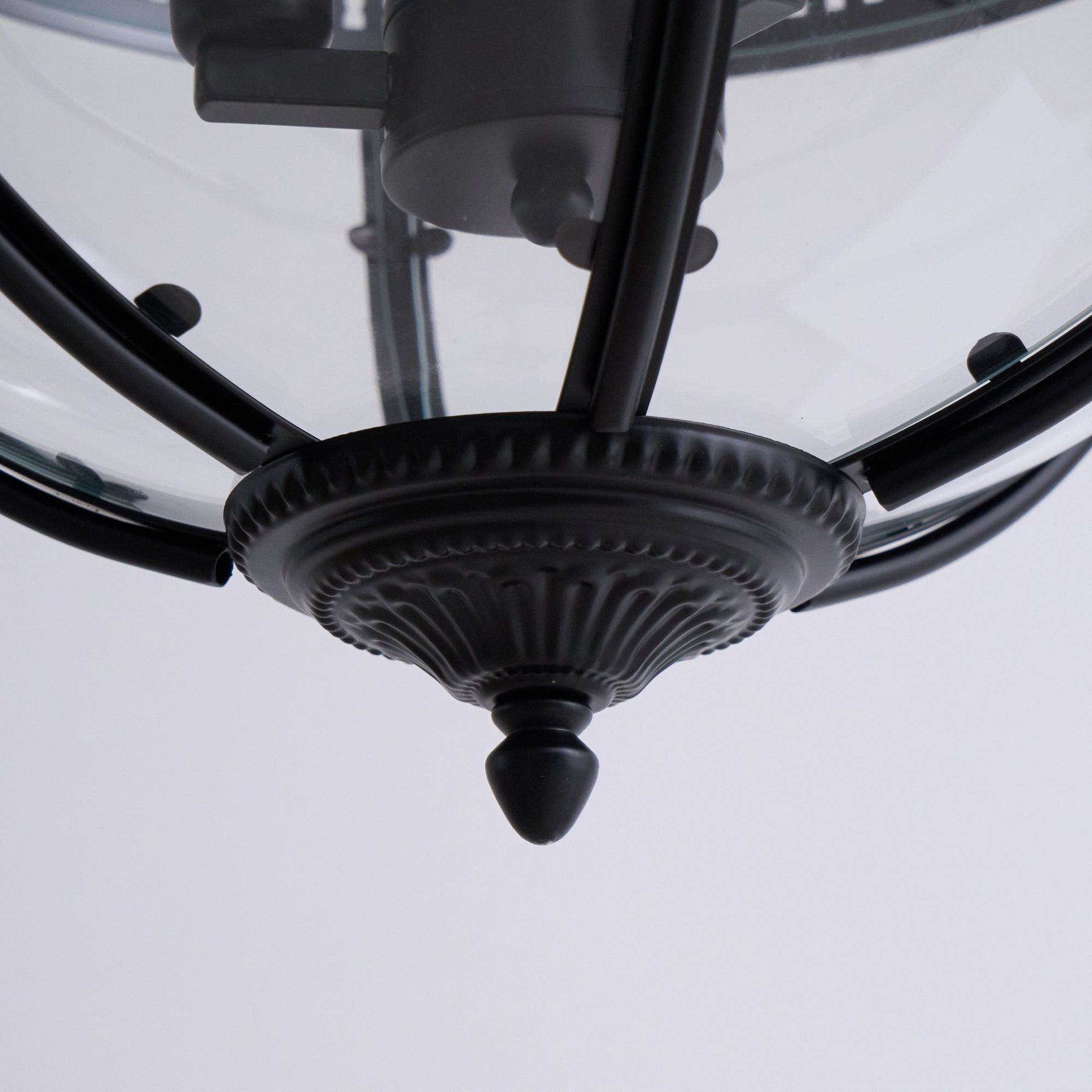 Svelte Vintage Industrial Glass Pendant Light-Neutral Decor