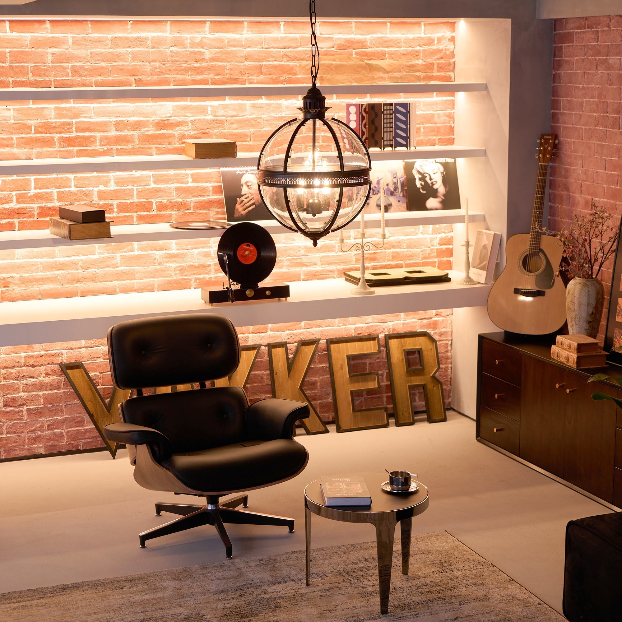 Svelte Vintage Industrial Glass Pendant Light-Neutral Decor