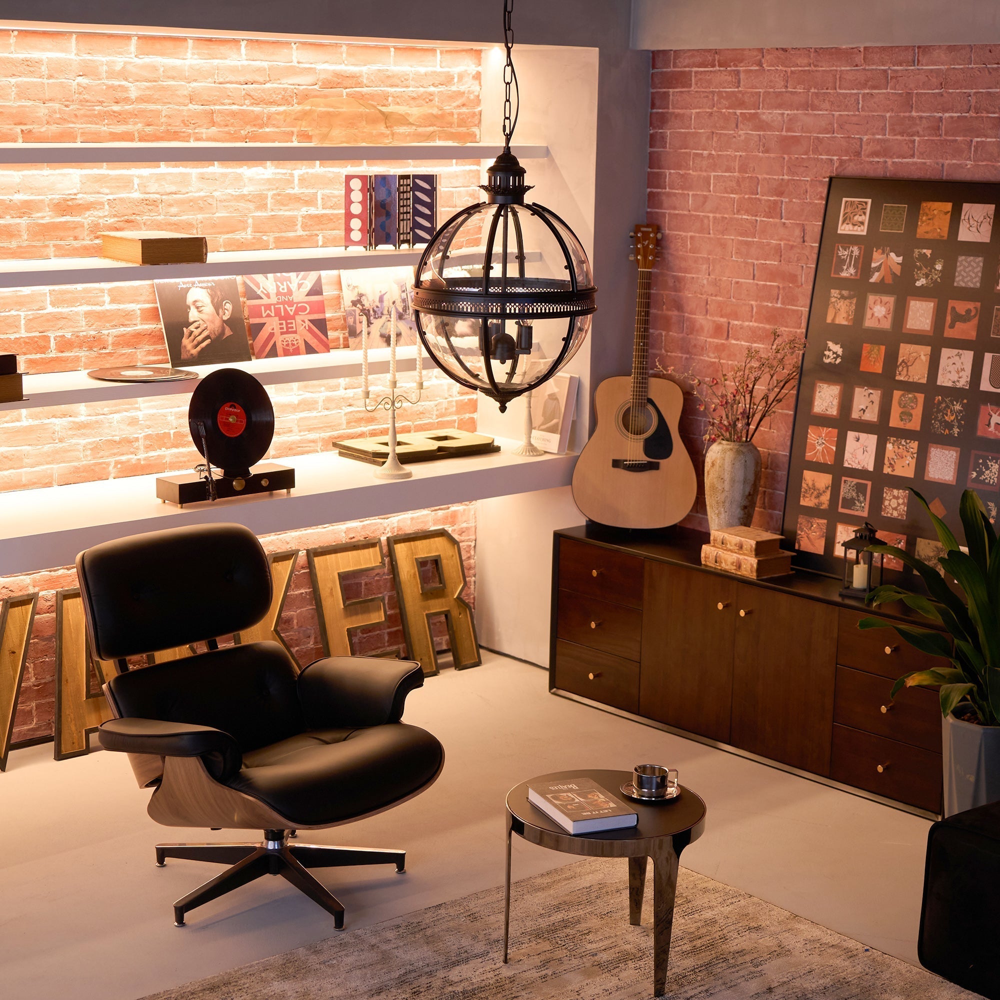 Svelte Vintage Industrial Glass Pendant Light-Neutral Decor