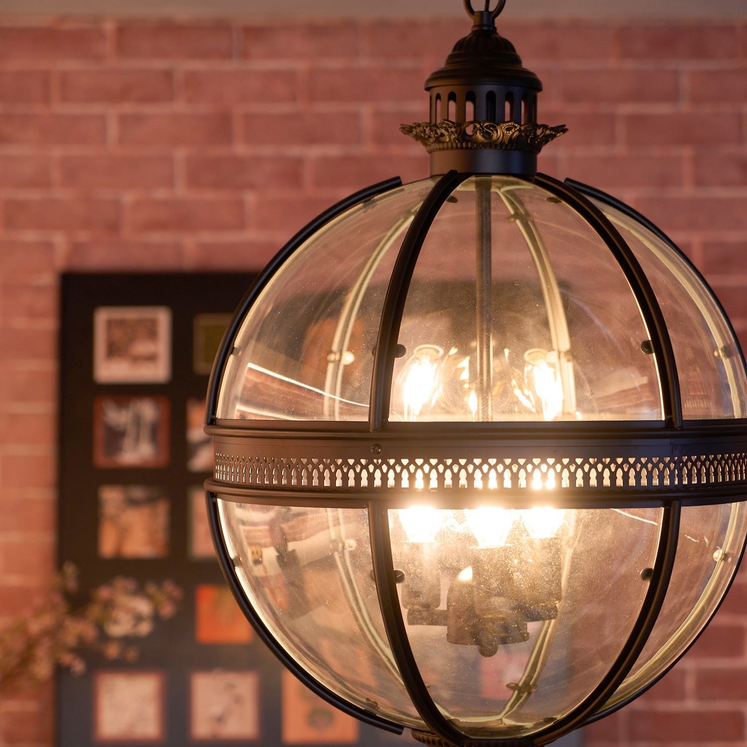 Edward Retro Pendant Light Glass