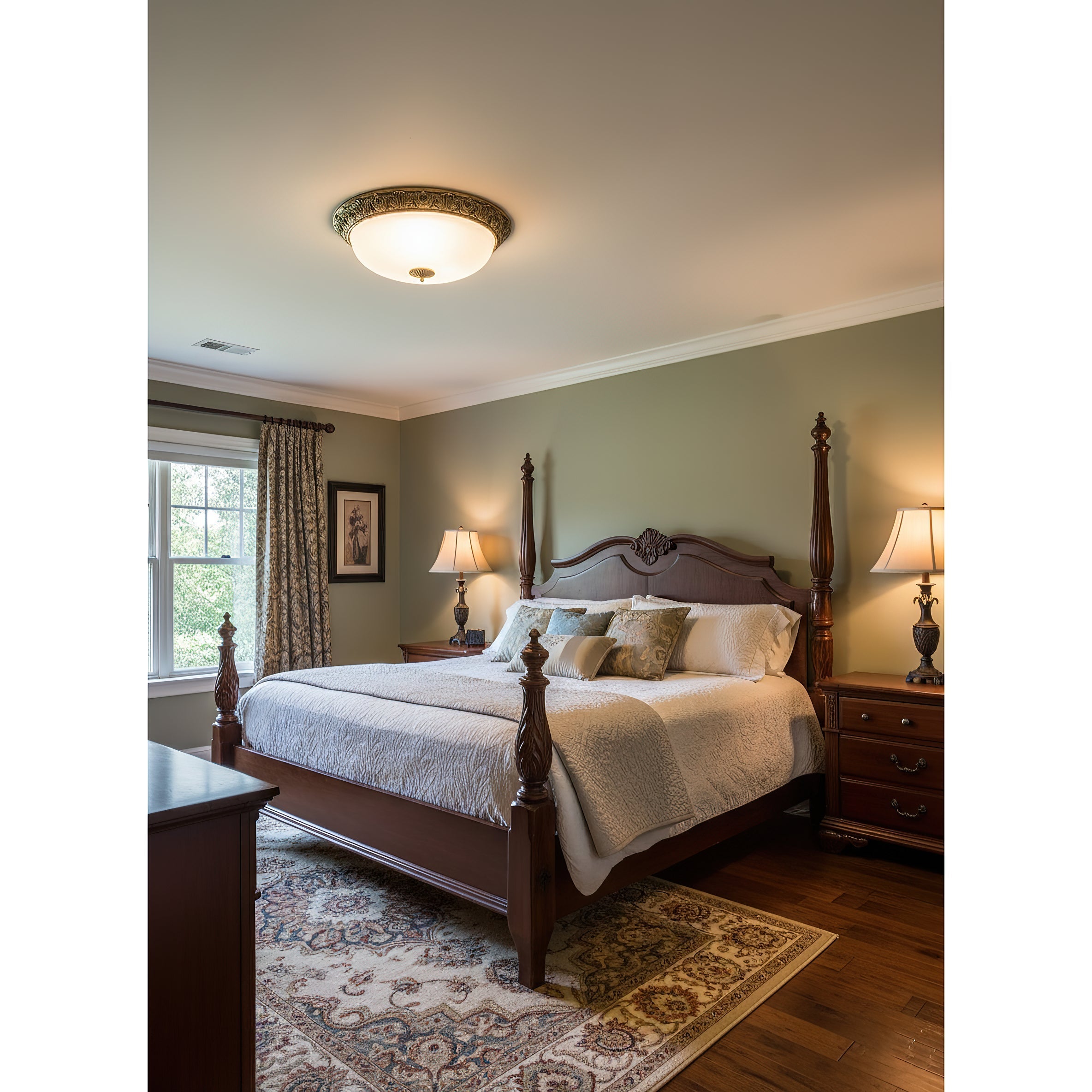 The 50cm Brahm lamp in a large living area.