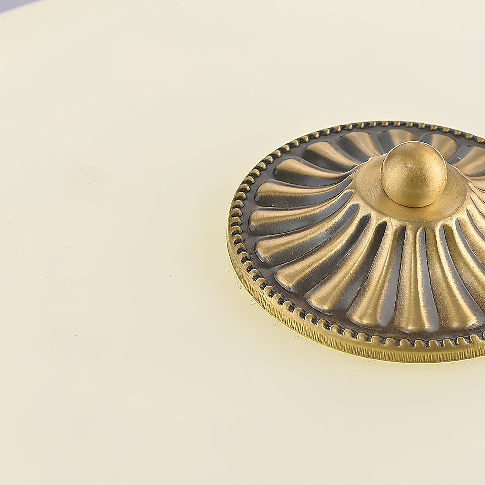 Components of the lamp laid out for installation.