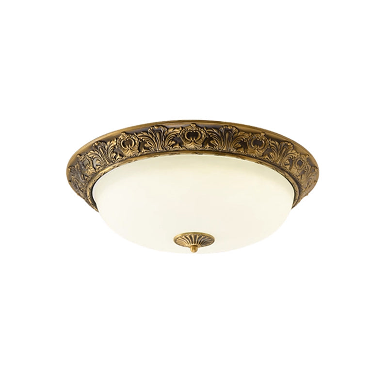 Close-up on the texture of the antique bronze finish.