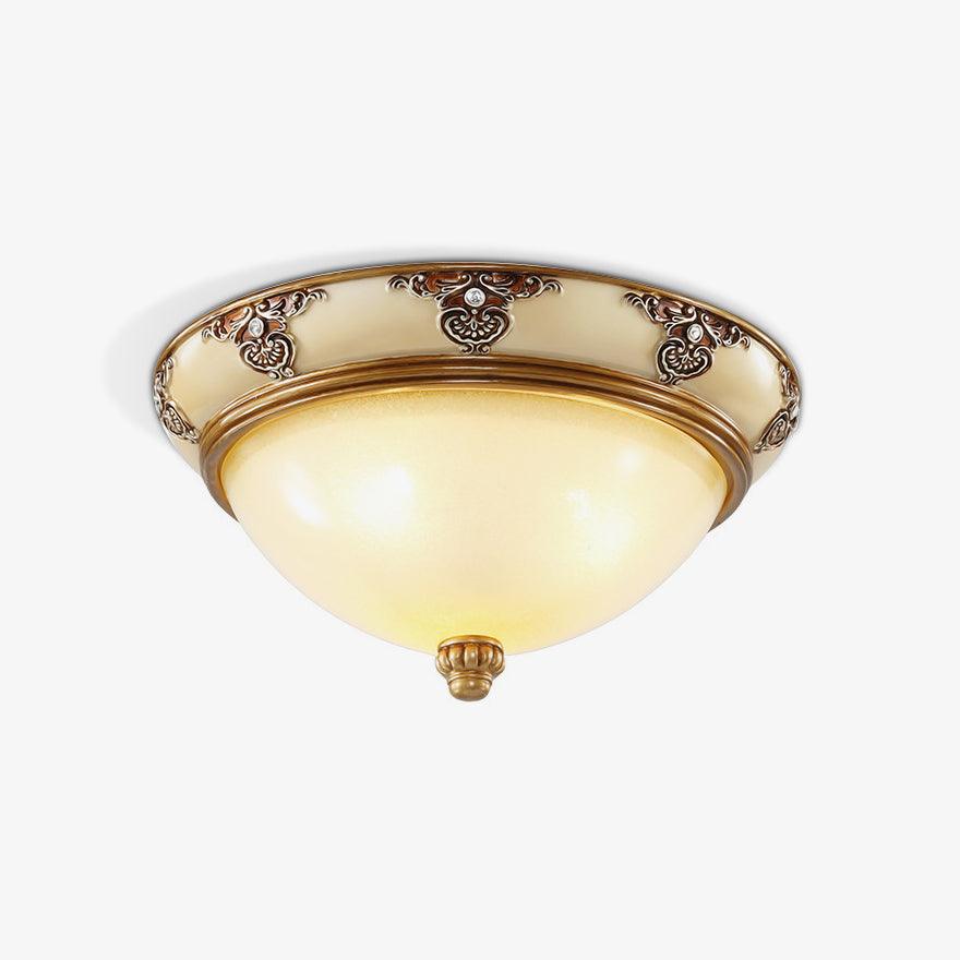 Wren Ceiling Lamp Frosted Glass Antique Vintage-Neutral Decor