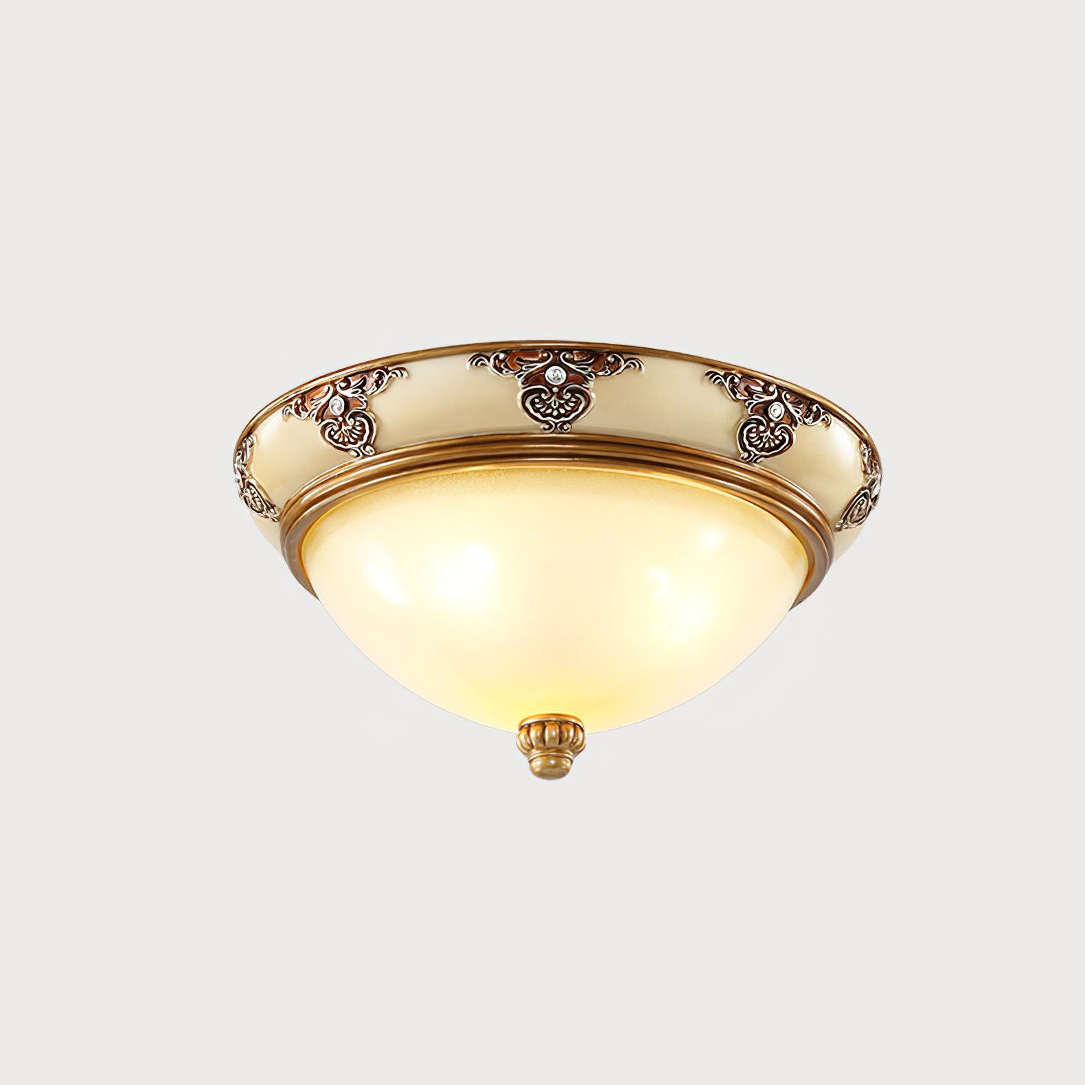 Wren Ceiling Lamp Frosted Glass Antique Vintage-Neutral Decor