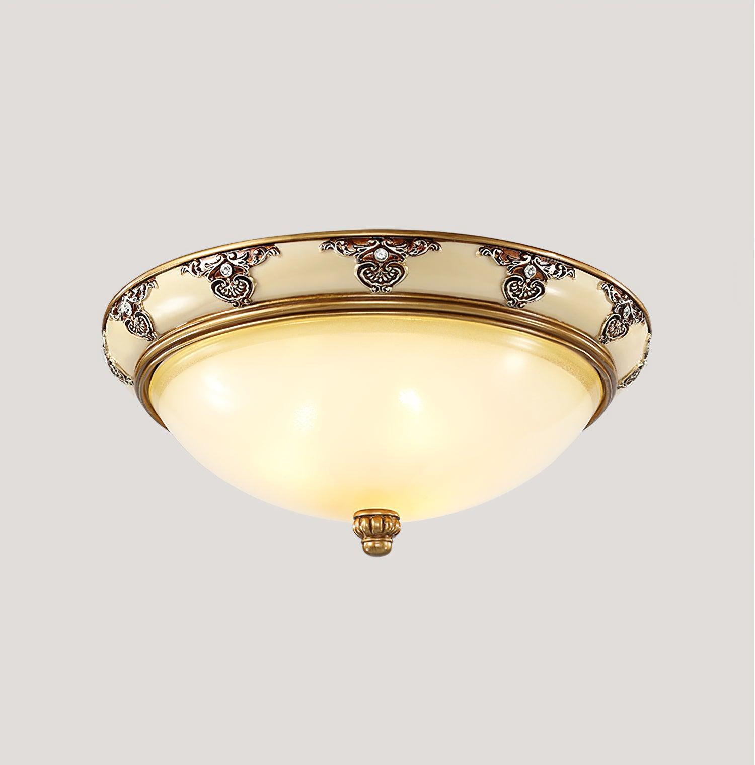 Wren Ceiling Lamp Frosted Glass Antique Vintage-Neutral Decor