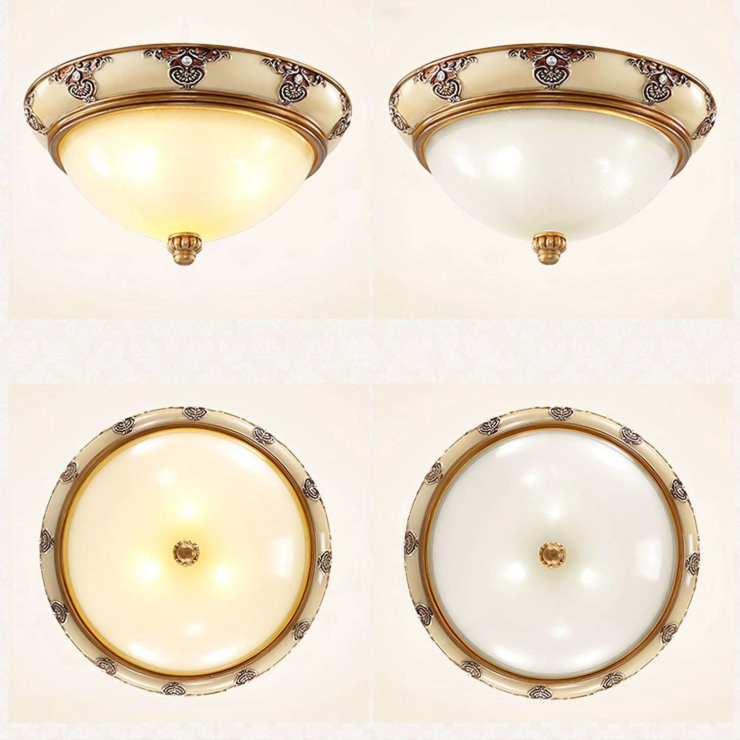 Wren Ceiling Lamp Frosted Glass Antique Vintage-Neutral Decor