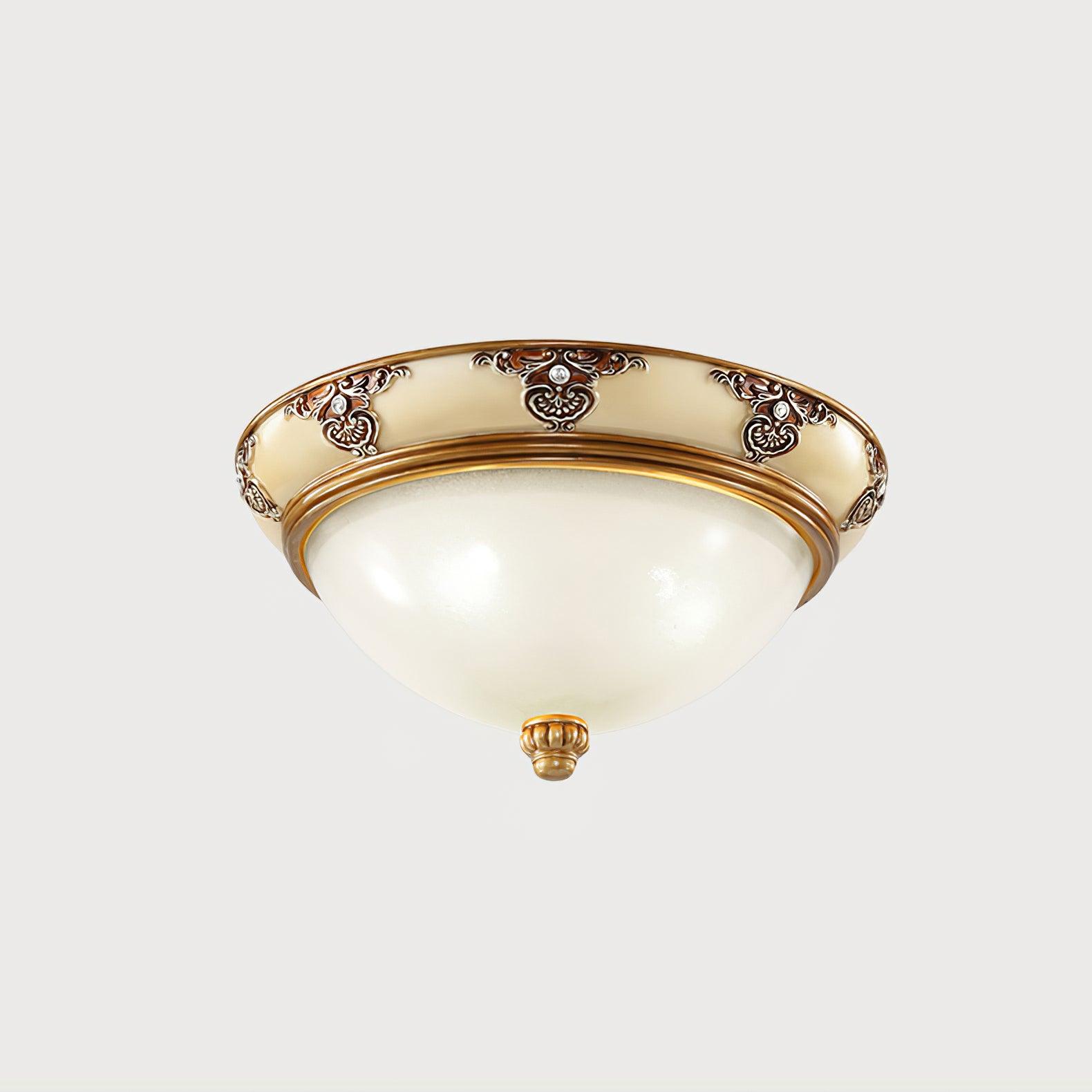 Wren Ceiling Lamp Frosted Glass Antique Vintage-Neutral Decor