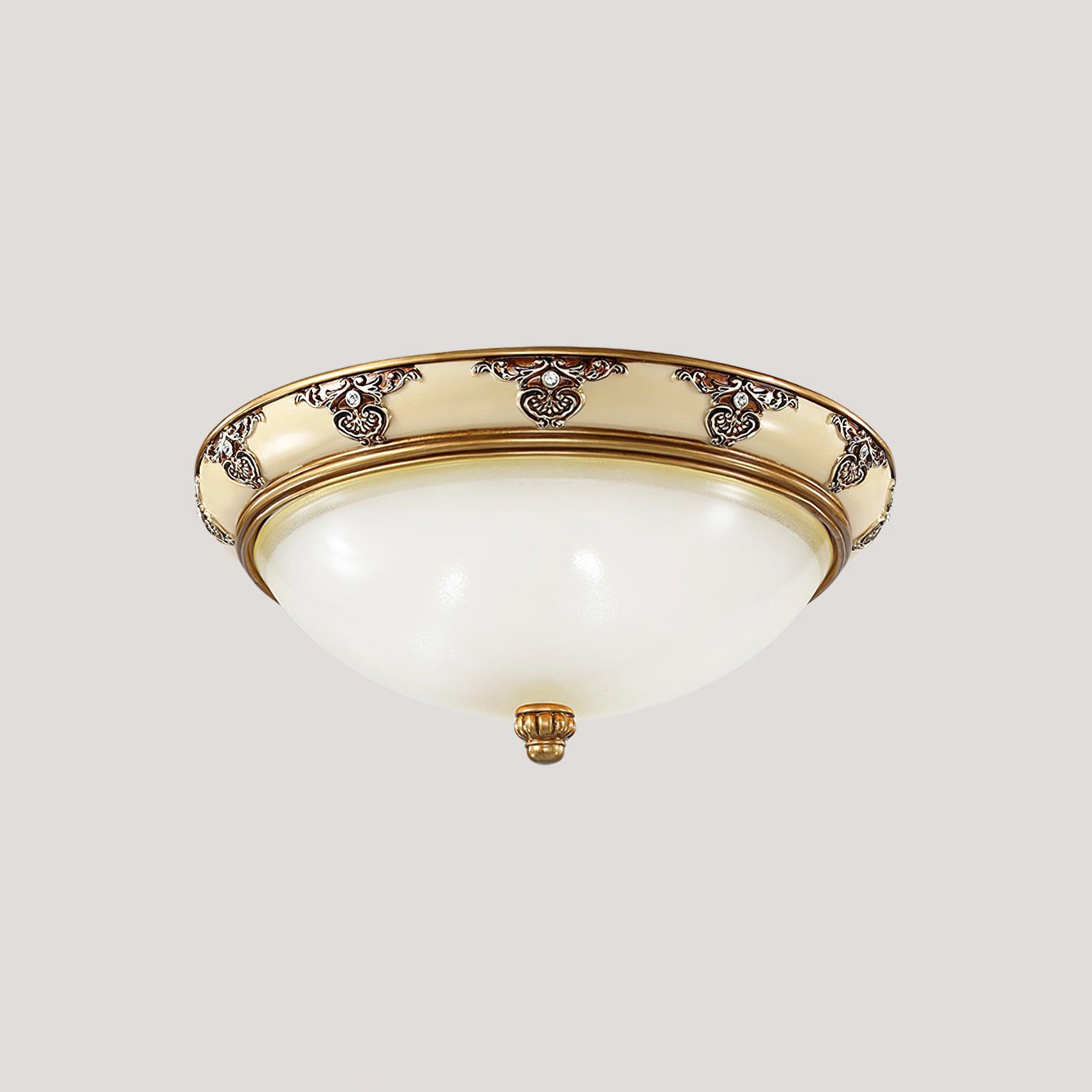 Wren Ceiling Lamp Frosted Glass Antique Vintage-Neutral Decor