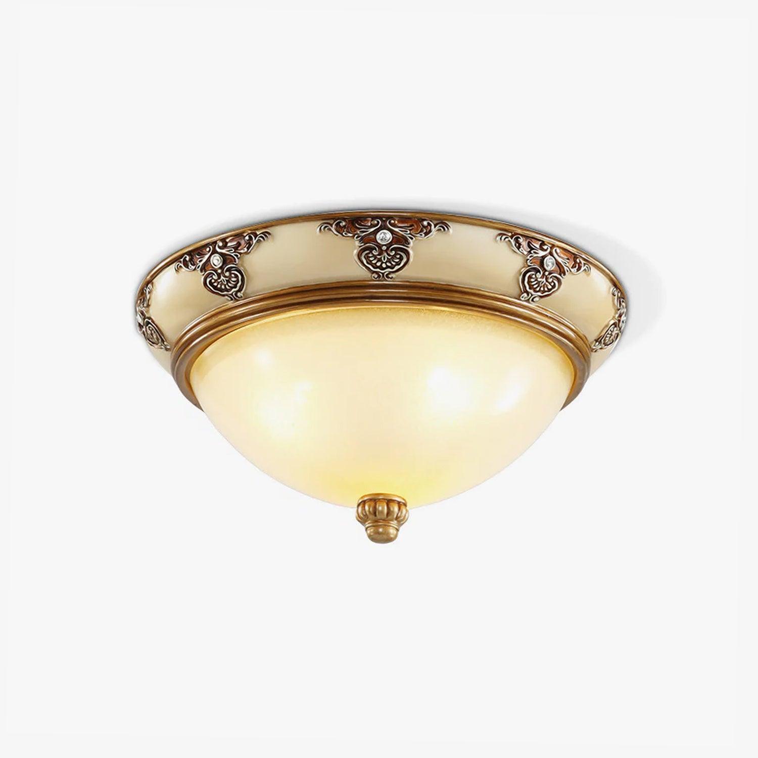 Wren Ceiling Lamp Frosted Glass Antique Vintage-Neutral Decor