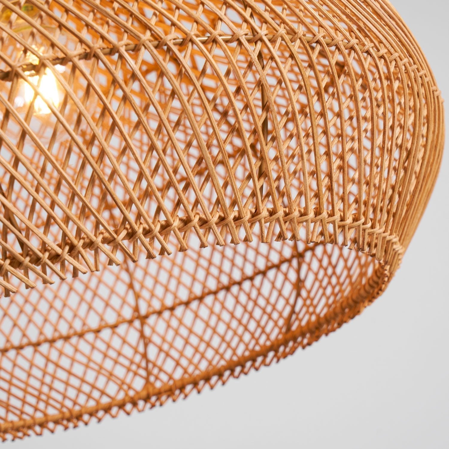 Solavn Rattan Wood Pendant Lamp-Neutral Decor