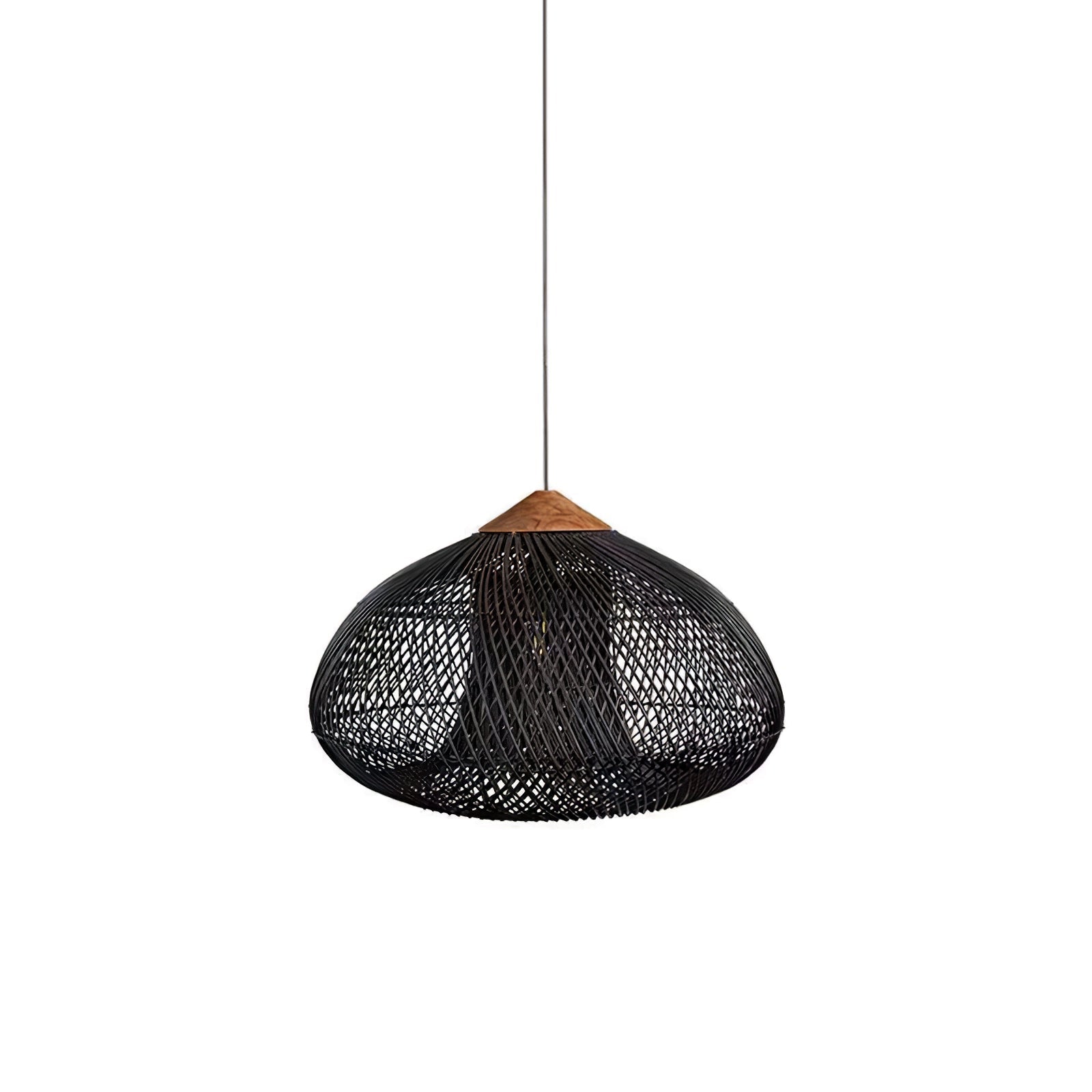 Cora Pendant Lamp Rattan Swag Woven-Neutral Decor