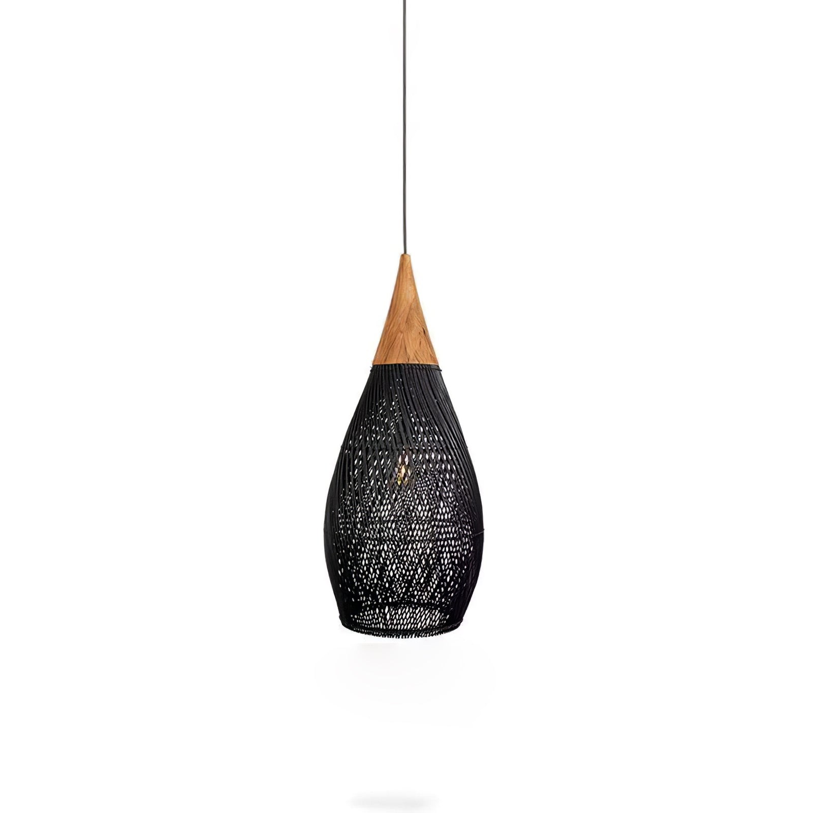 Cora Pendant Lamp Rattan Swag Woven-Neutral Decor