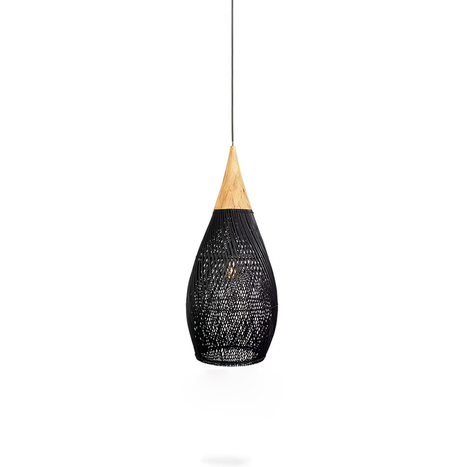 Solavn Rattan Wood Pendant Lamp-Neutral Decor