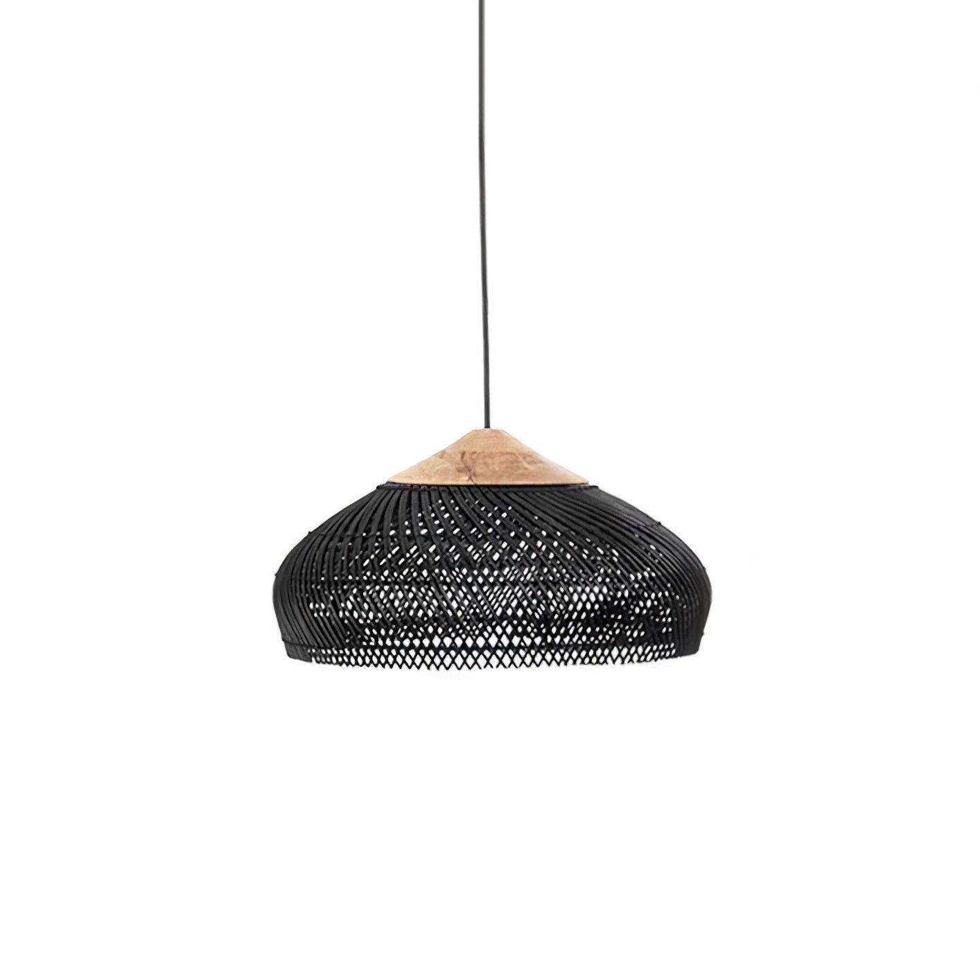Solavn Rattan Wood Pendant Lamp-Neutral Decor