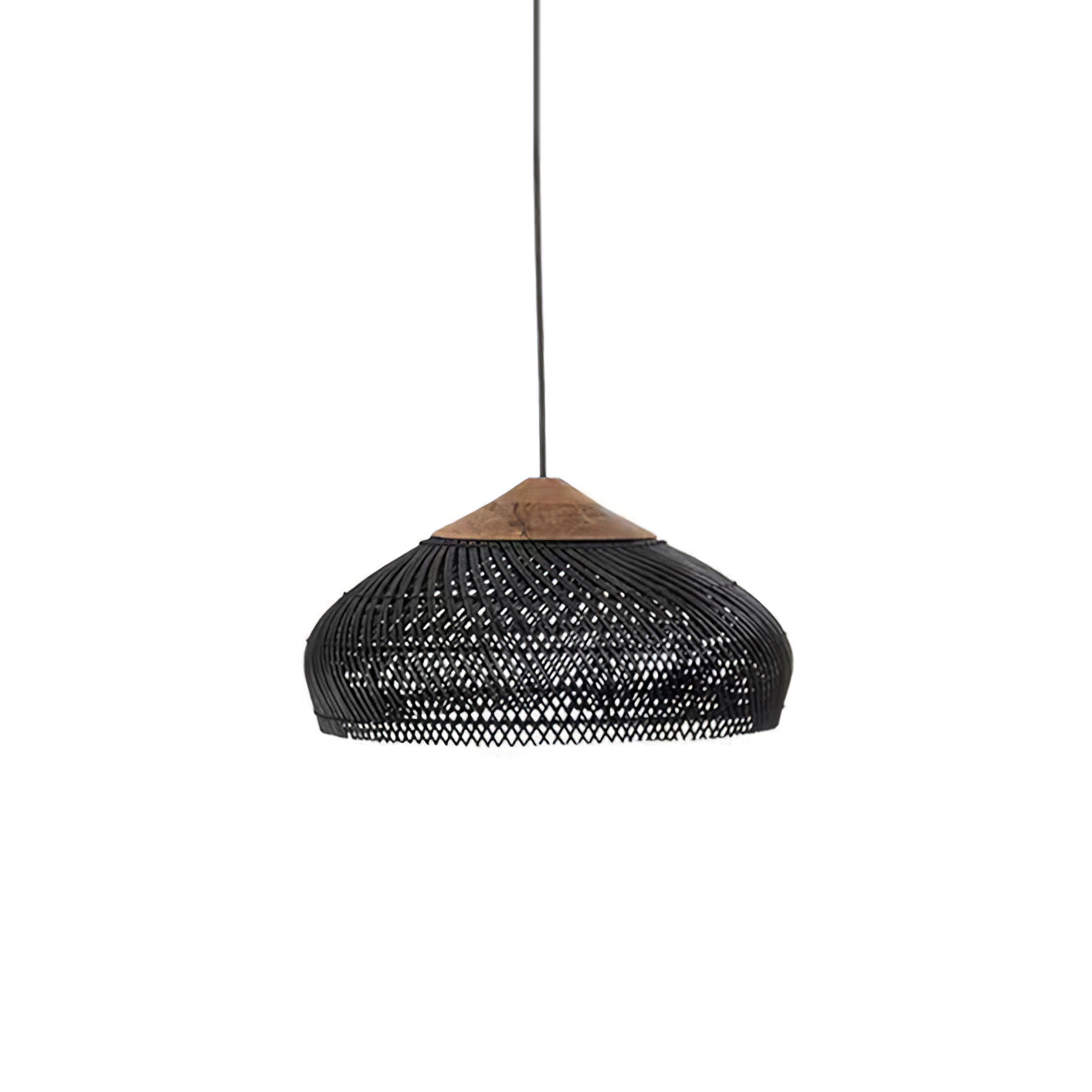 Solavn Rattan Wood Pendant Lamp-Neutral Decor