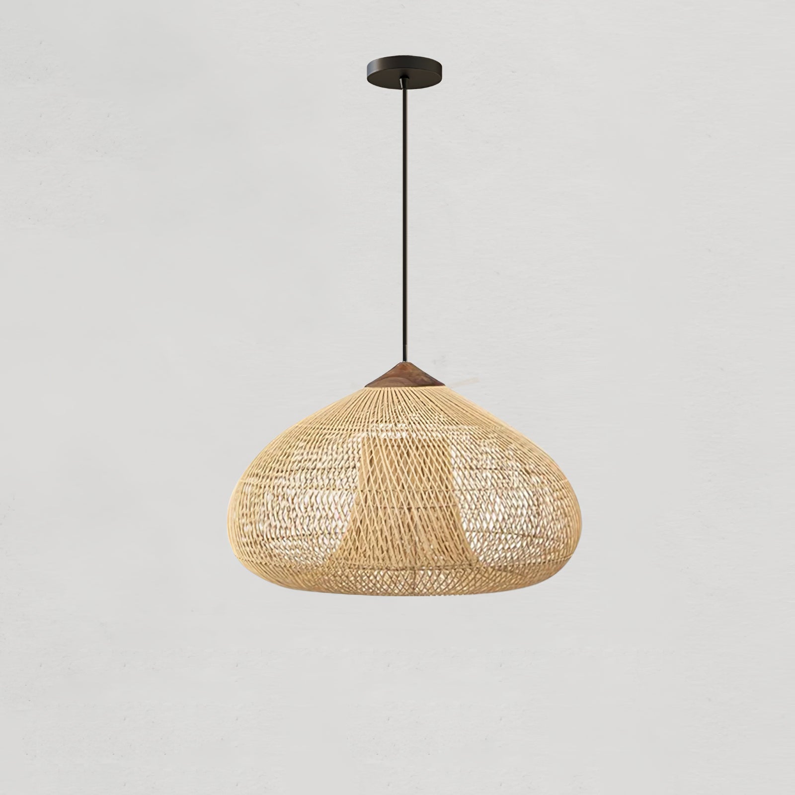 Solavn Rattan Wood Pendant Lamp-Neutral Decor