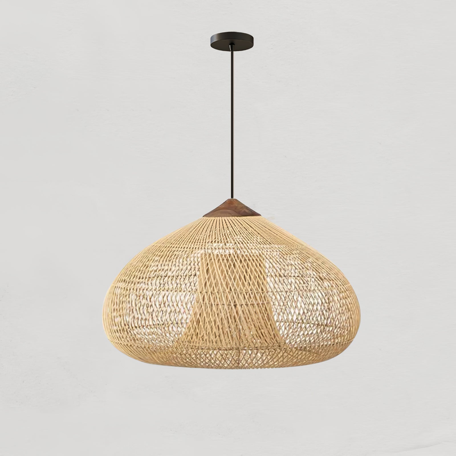 Solavn Rattan Wood Pendant Lamp-Neutral Decor