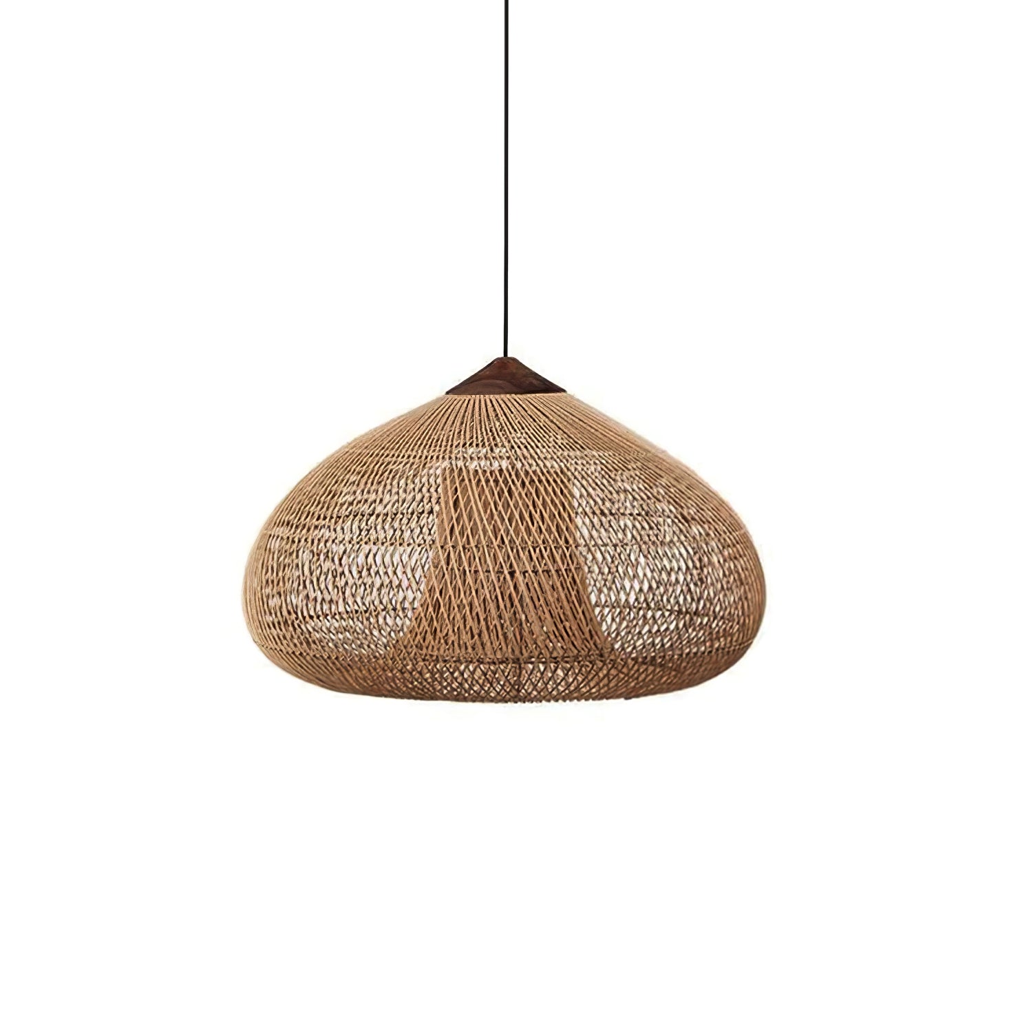 Cora Pendant Lamp Rattan Swag Woven-Neutral Decor
