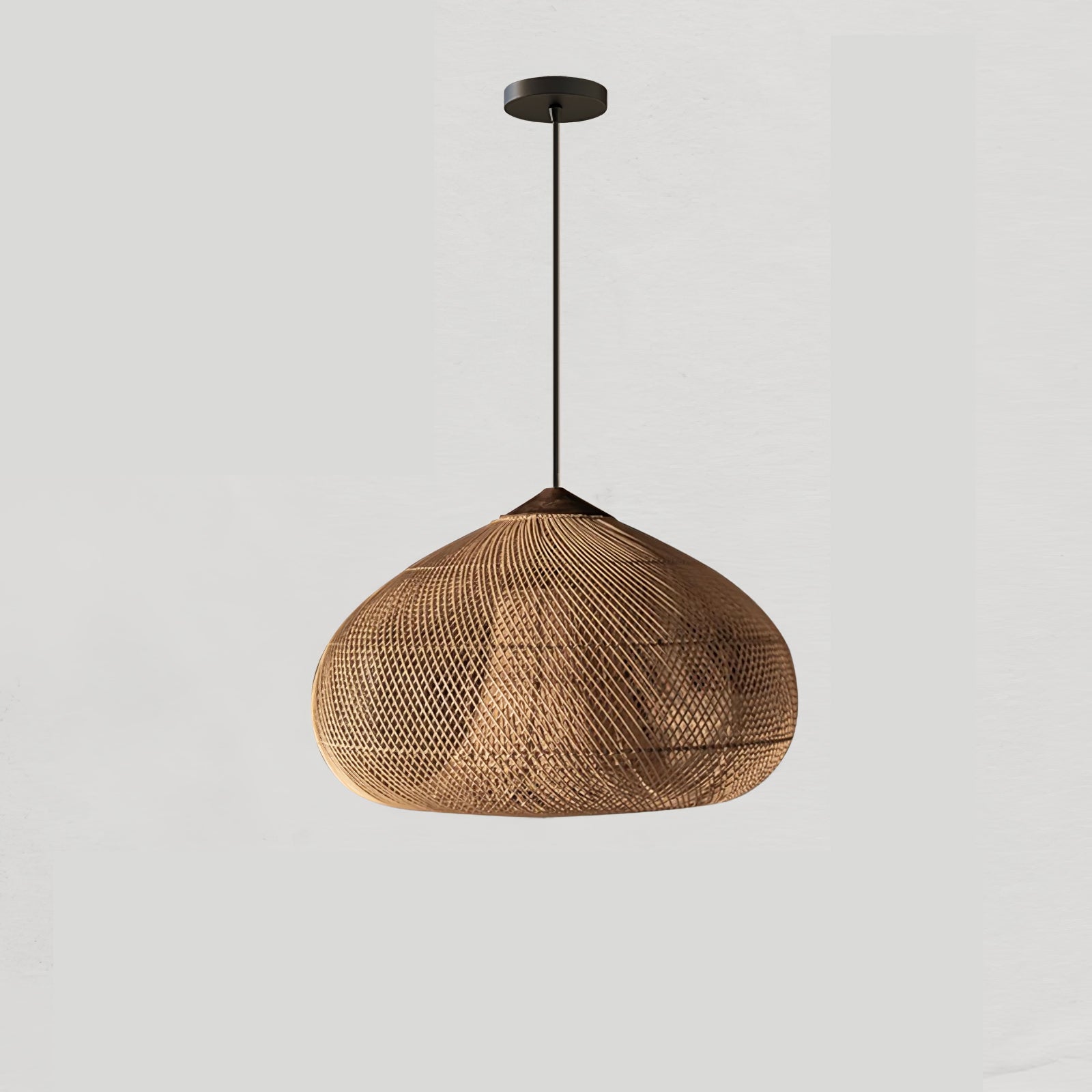 Solavn Rattan Wood Pendant Lamp-Neutral Decor